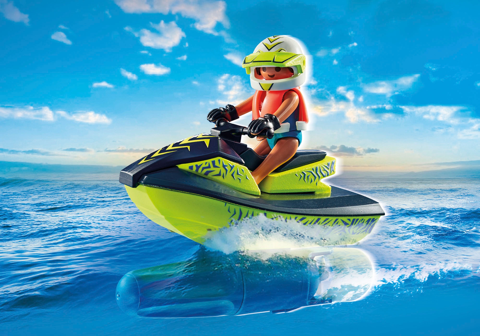 Playmobil® Konstruktions-Spielset »Feuerwehrboot mit Aqua Scooter (71464), Action Heroes«, (52 St.), Made in Germany