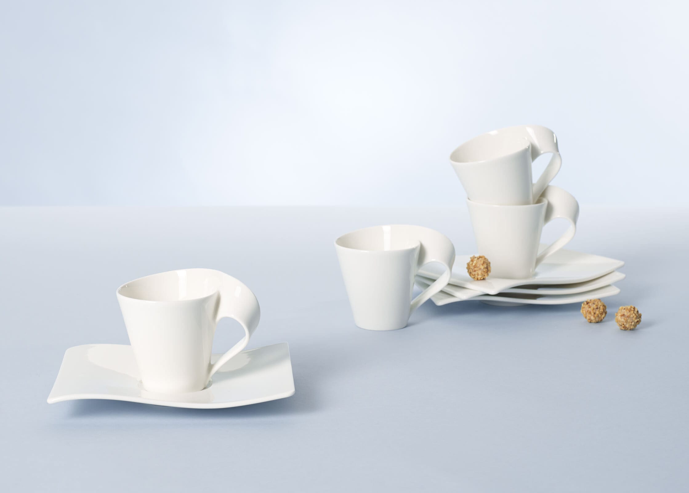 Villeroy & Boch Untertasse »Kaffee-/Teeuntertasse NewWave 6er Set weiß«