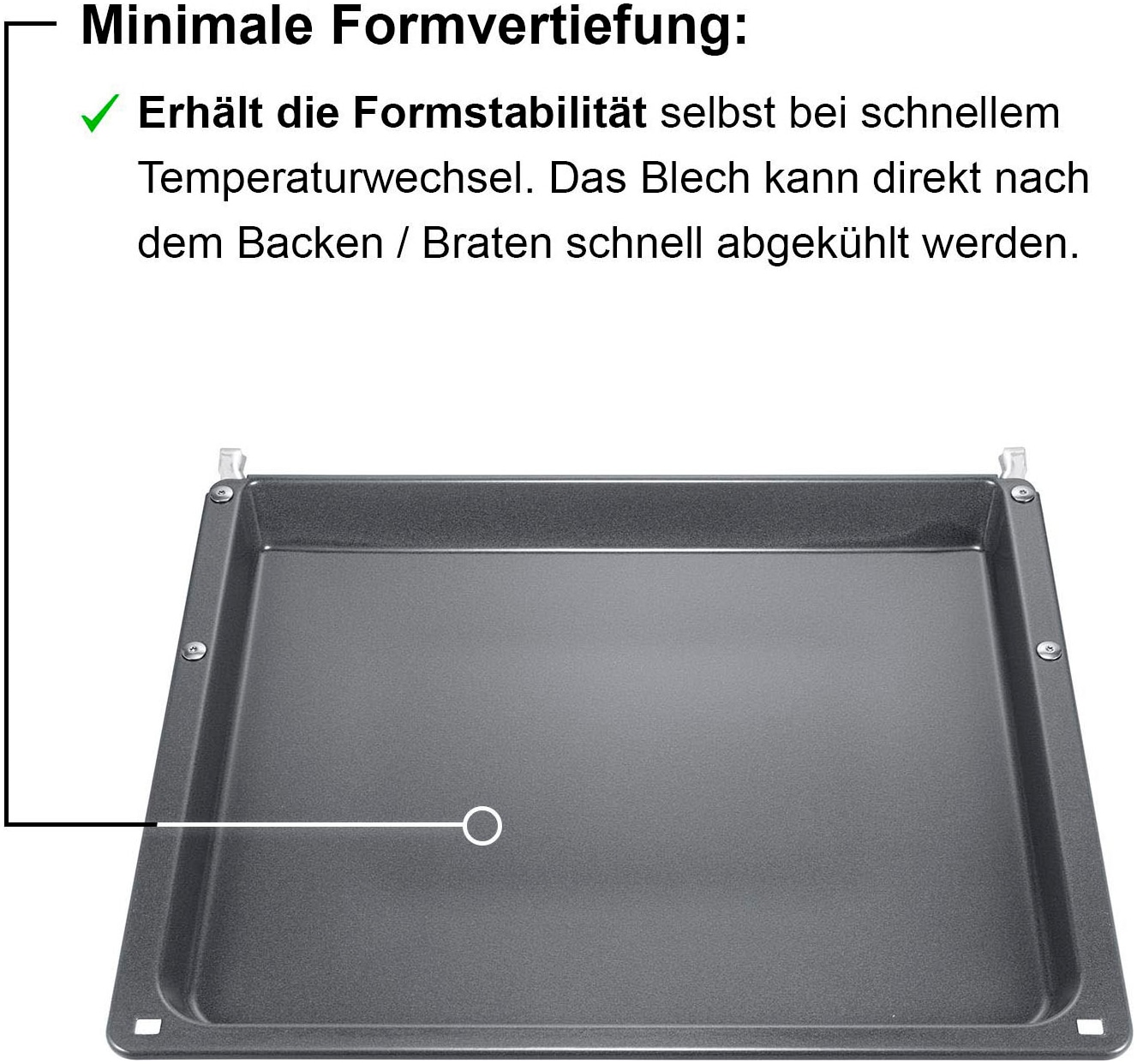 SIEMENS Backblech »HZ541000«, Stahl