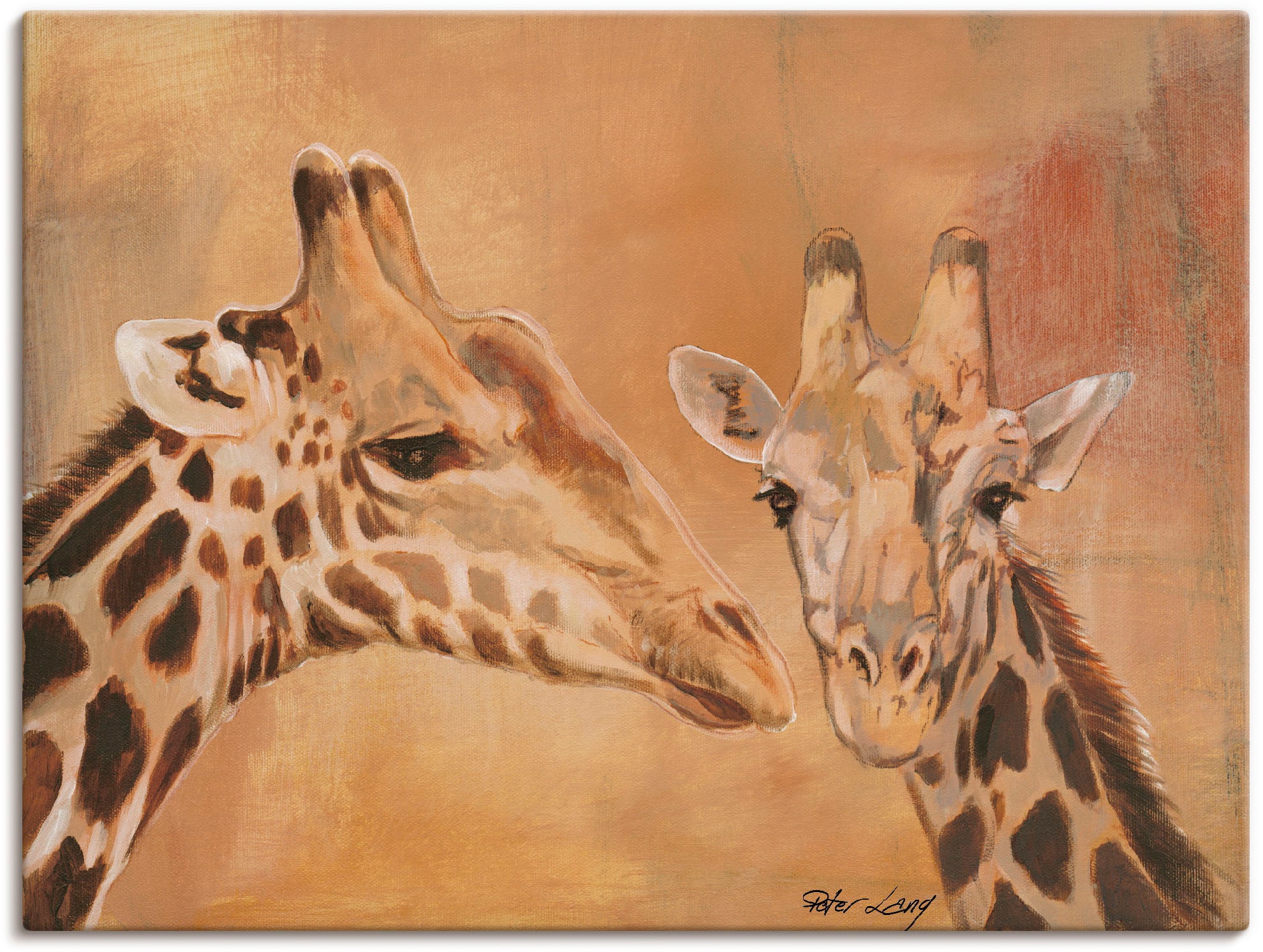 Artland Wandbild »Giraffen«, Wildtiere, (1 St.), als Alubild, Leinwandbild,  Wandaufkleber oder Poster in versch. Größen auf Raten bestellen