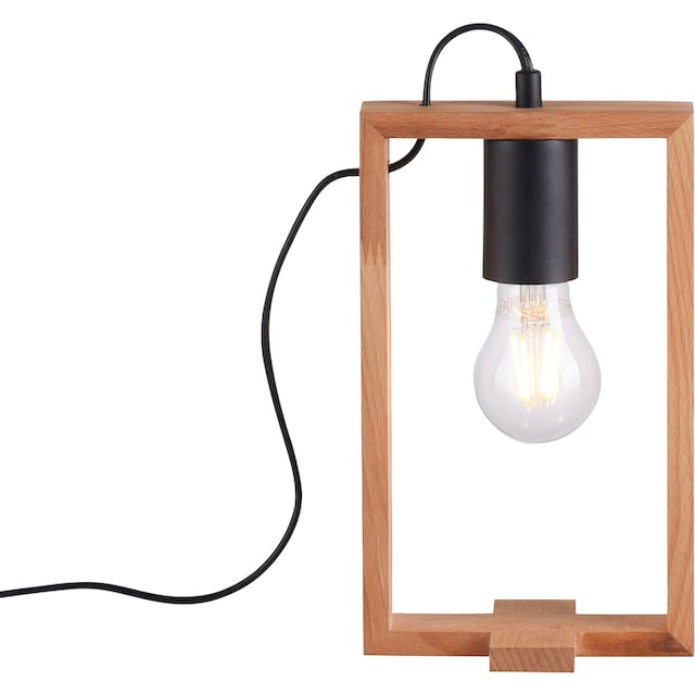 Home affaire Tischleuchte »Nohen«, 1 flammig-flammig, Tischlampe aus Holz ( Akazienholz), geeignet für E27 Leuchtmittel online kaufen | mit 3 Jahren  XXL Garantie
