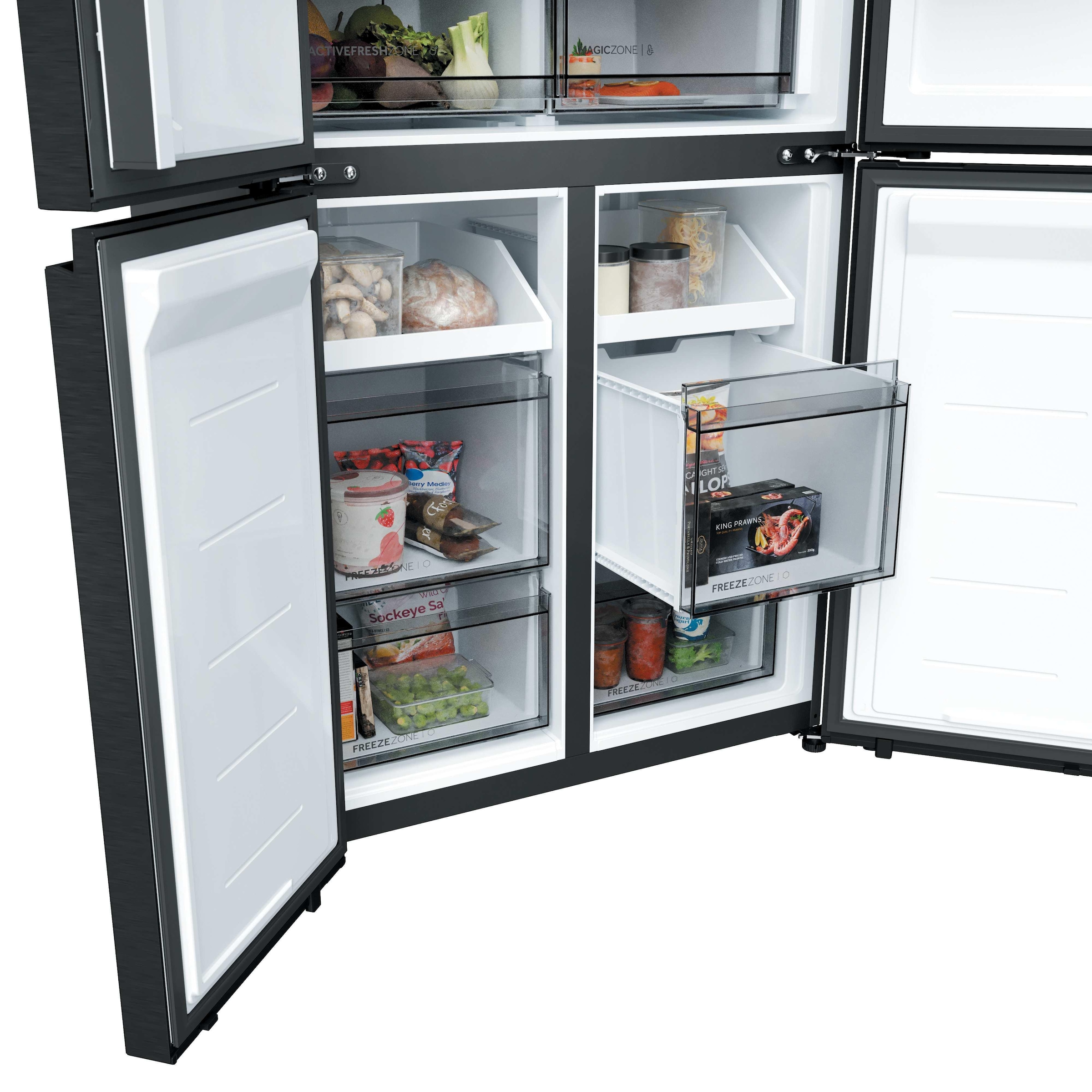 Haier Multi Door Cube 83 »HCR58S18CWMB« 185 cm hoch 83 cm breit Wasserdispenser mit Tank