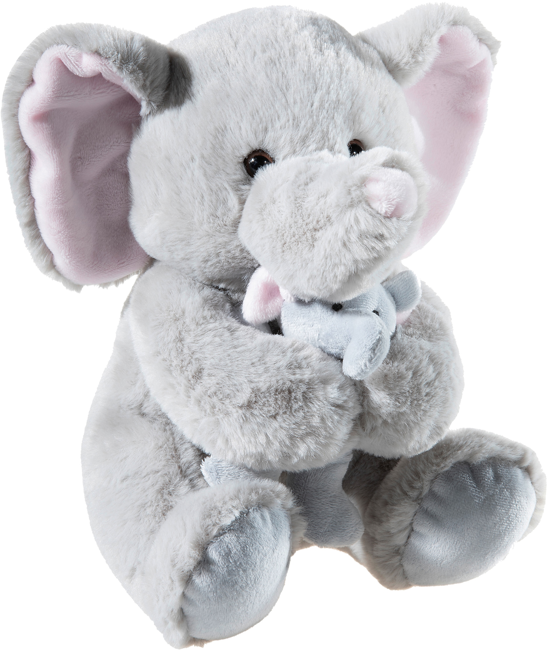 Kuscheltier »Misanimo, Elefant mit Baby, 25 cm«