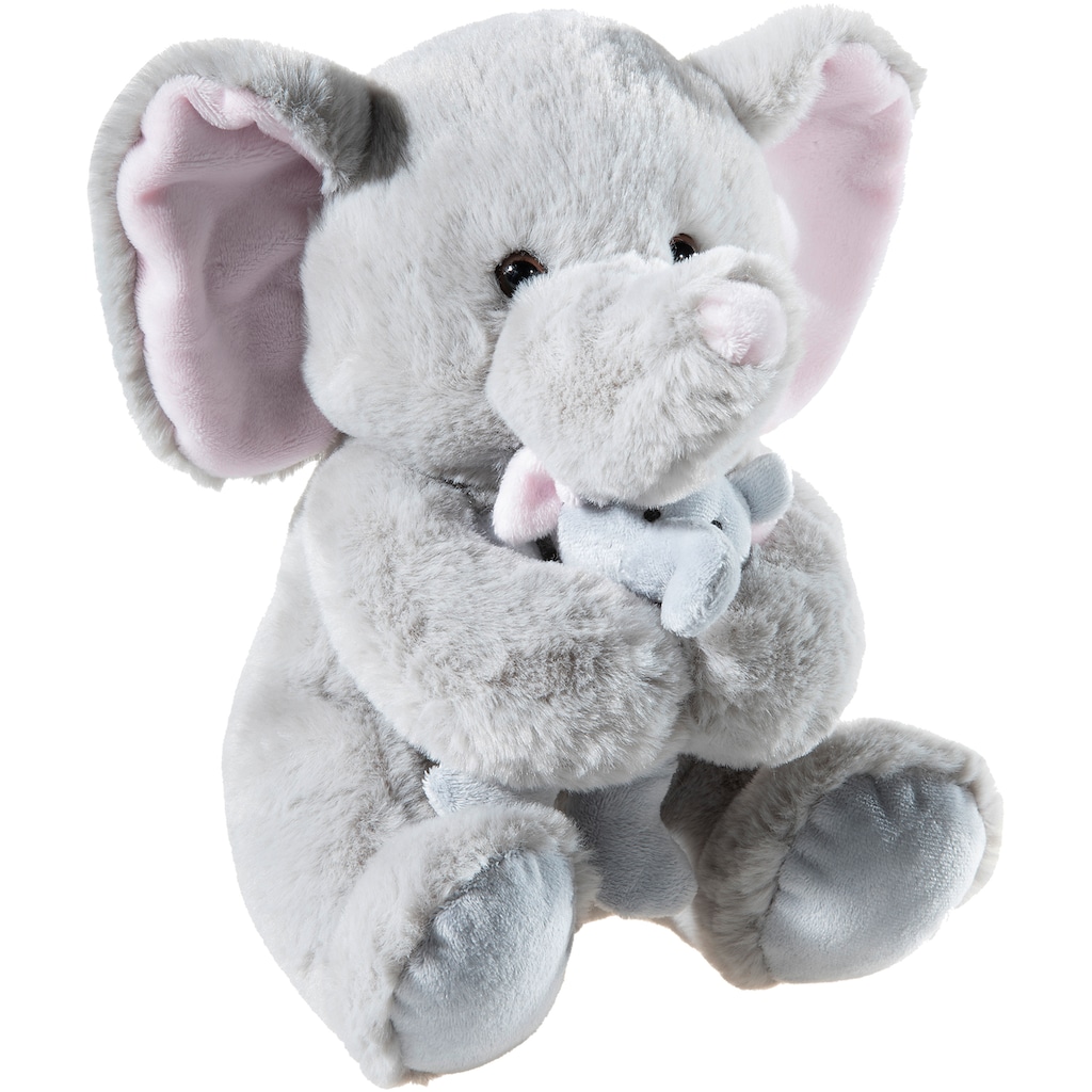 Heunec® Kuscheltier »Misanimo, Elefant mit Baby, 25 cm«