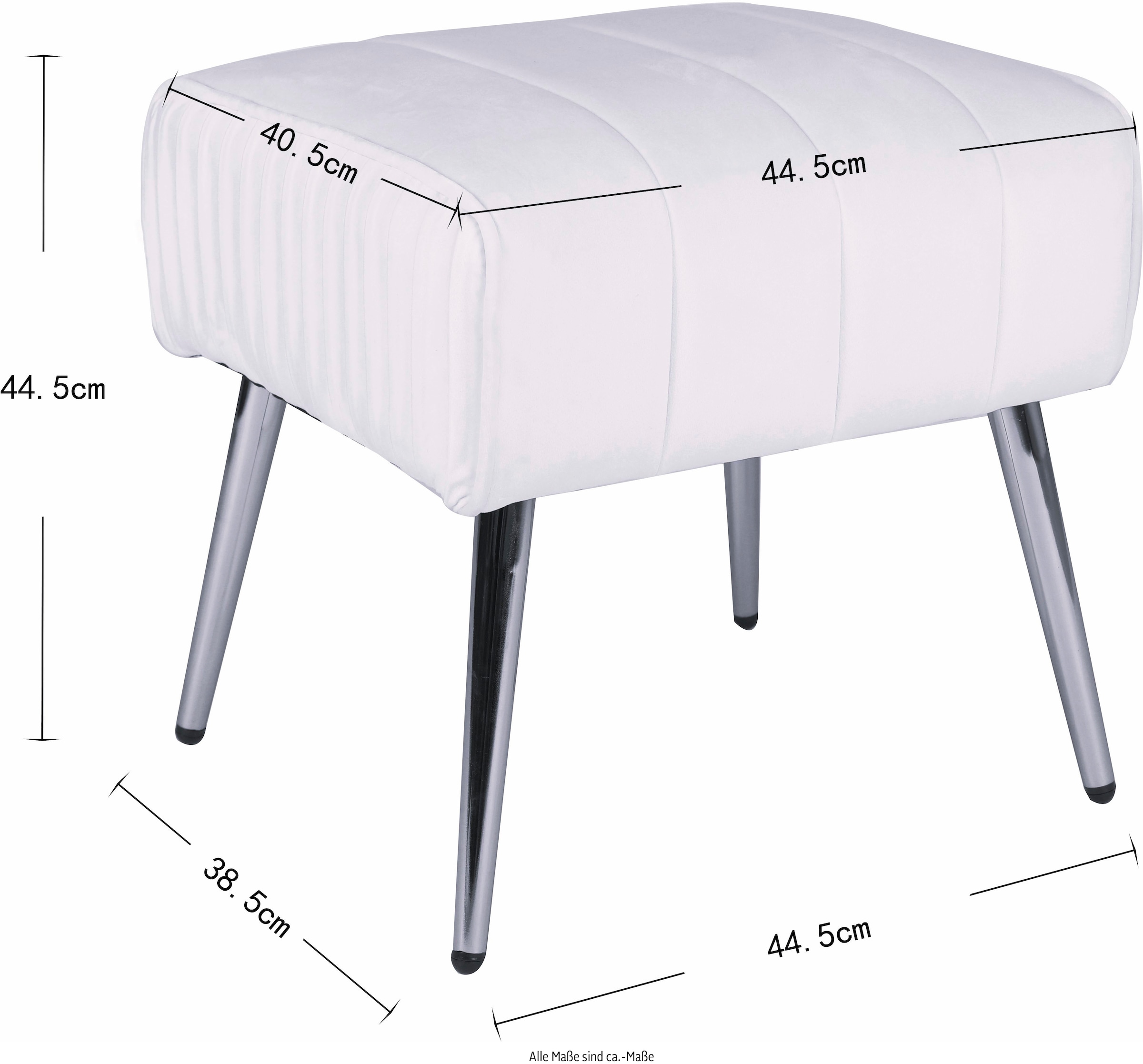 INOSIGN Loungesessel »ARROLL mit Hocker«, Cocktailsessel, Relaxsessel, Einzelsessel und Hocker bequem gepolstert