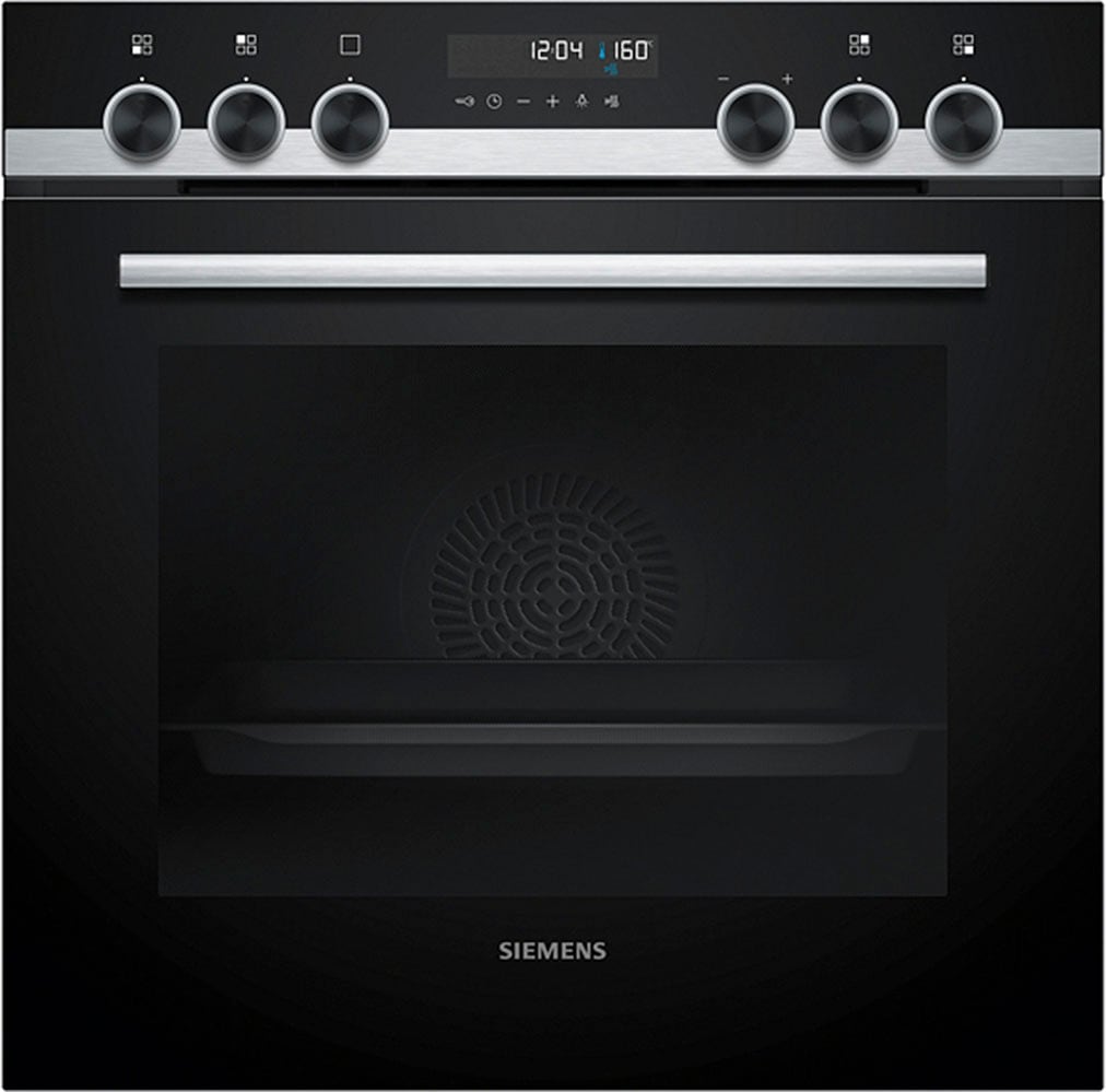 SIEMENS Elektro-Herd-Set »HE578BBS3«, mit Backwagen, Backwagen mit ausziehbarer Tür für bequemes Kochen & Backen