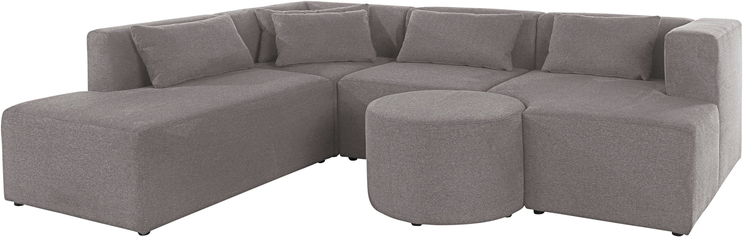 Leonique Ecksofa »Alexane L-Form«, zusammengesetzt aus Modulen, in vielen Bezugsqualitäten und Farben.