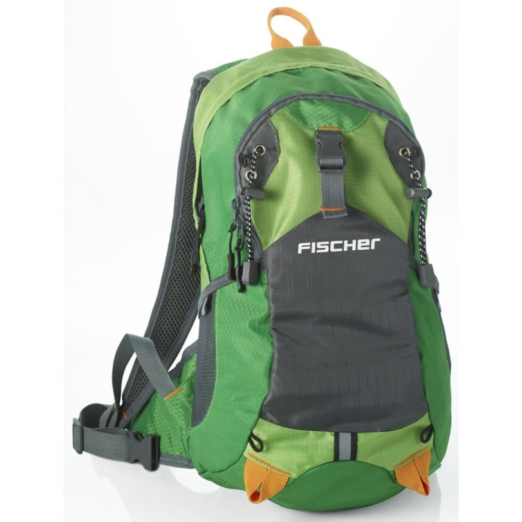 FISCHER Fahrrad Fahrradrucksack »Rucksack mit Helmnetz«, mit Helmnetz