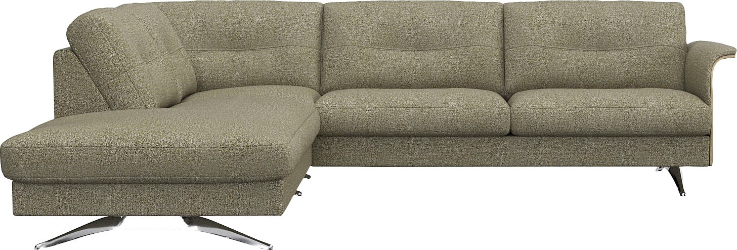 FLEXLUX Ecksofa »Glow, super bequem durch hochwertigem Sitzaufbau mit Federkern, L-Form« Skandinavisches Design, In hochwertiger Verarbeitung