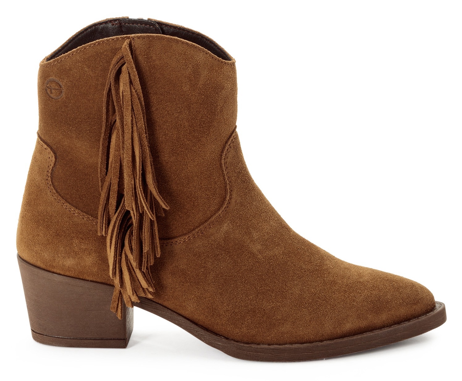 Tamaris Westernstiefelette  Blockabsatz, Boots, Cowboystiefelette mit modischen Fransen