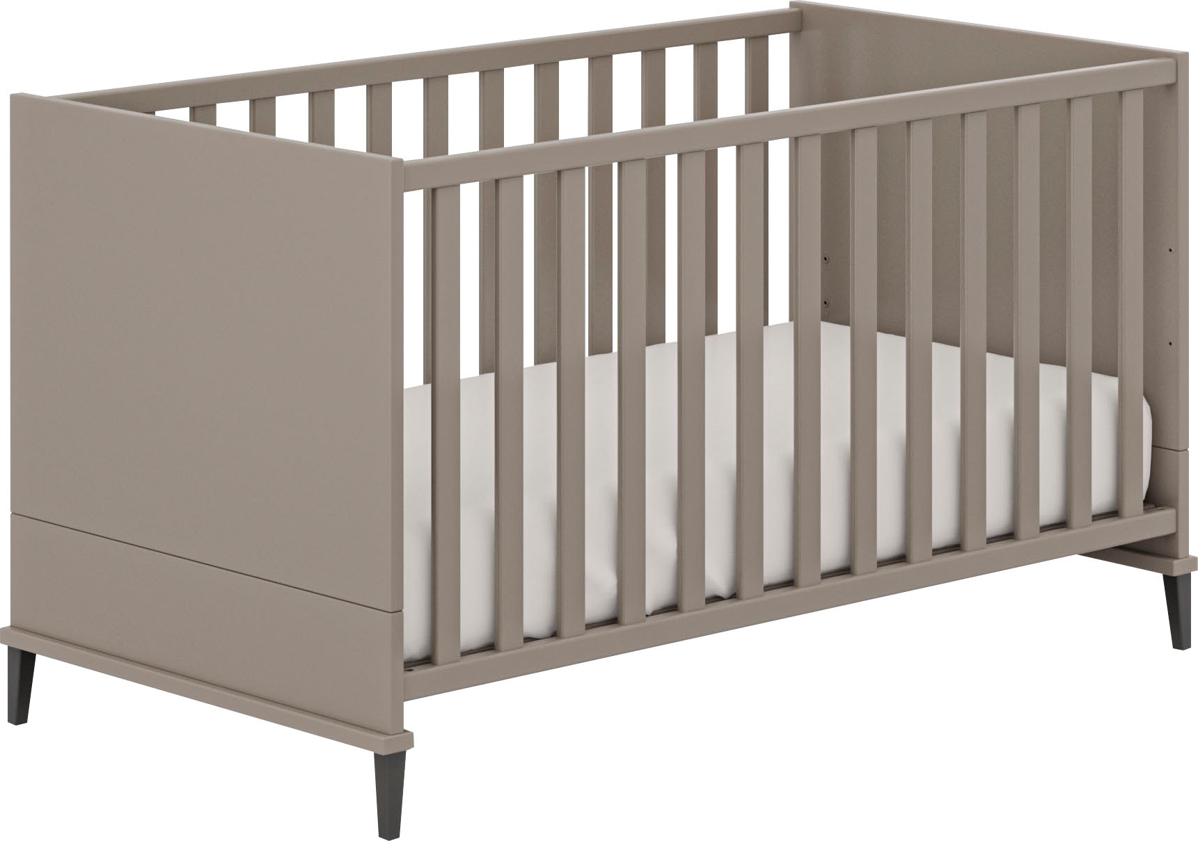 Transland Babybett »NEA, by PAIDI«, 4-fach höhenverstellbar, umbaubar zum Juniorbett/ Kindersofa