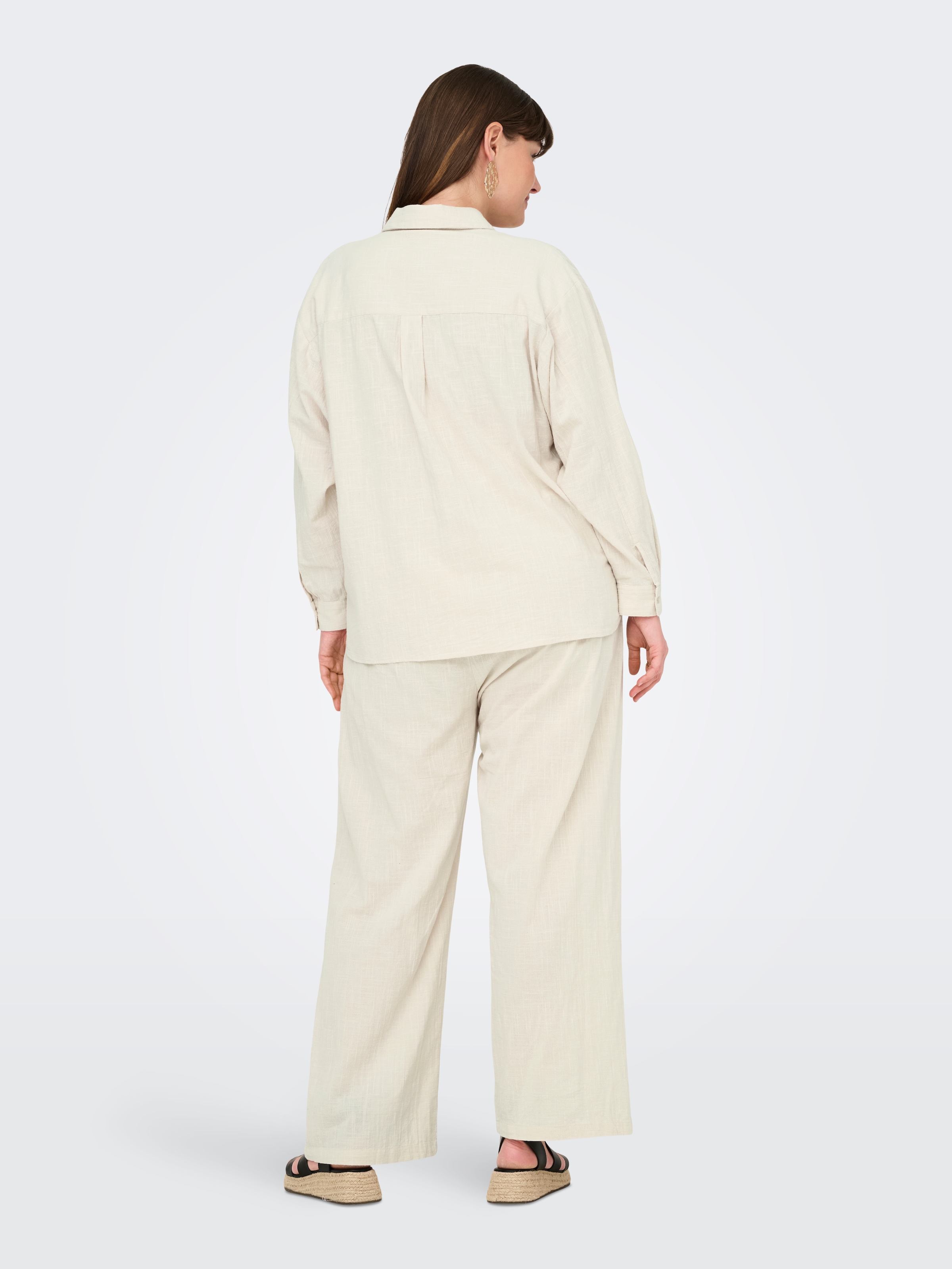 ONLY CARMAKOMA Langarmbluse »CARTIZANA COTTON L/S SHIRT WVN NOOS«