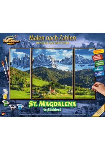 Schipper Malen nach Zahlen »Meisterklasse Triptychon - St. Magdalena in Südtirol«,... kaufen