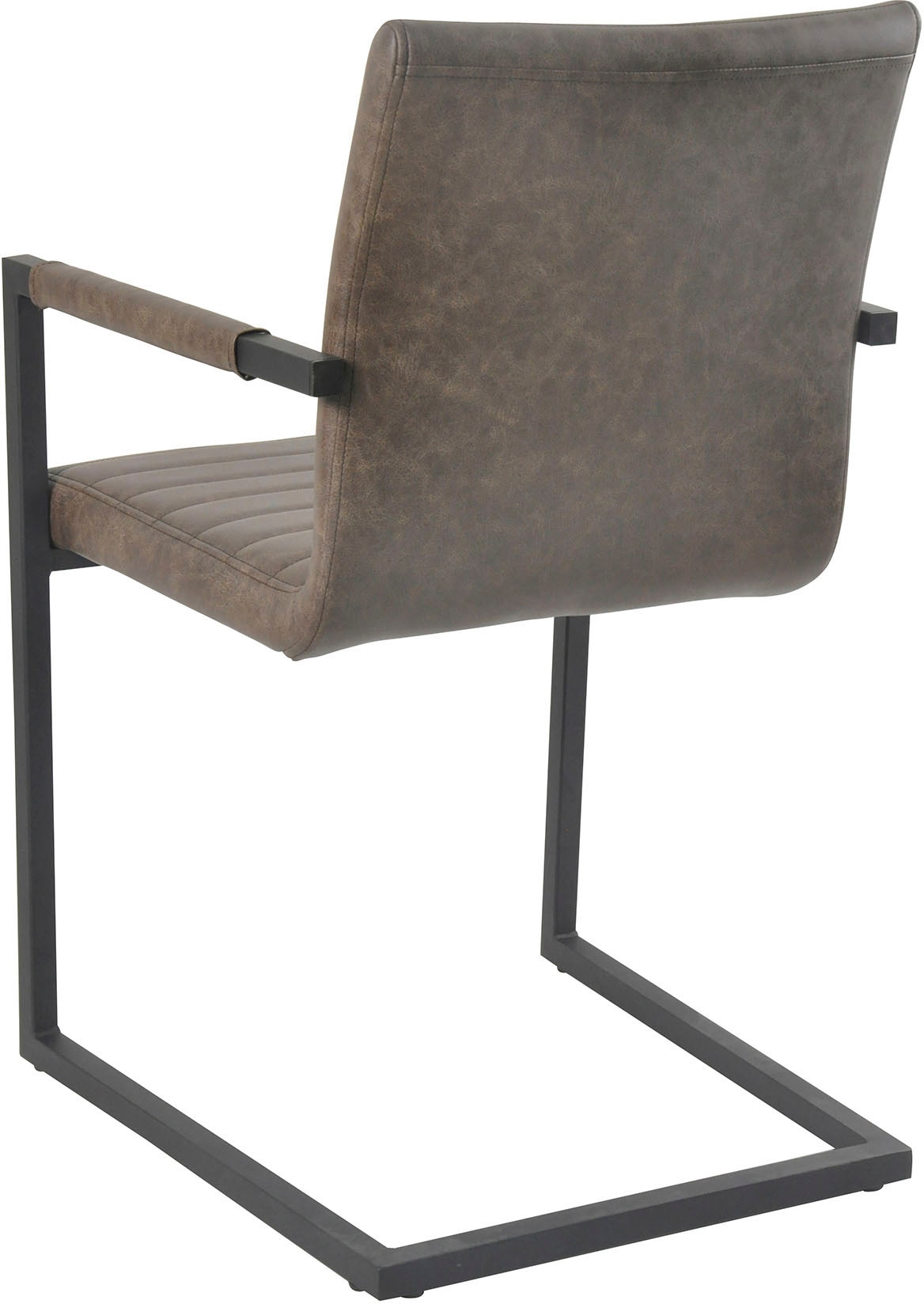 SalesFever Freischwinger, Set, auf Rücken- Quersteppung bestellen Armlehnstuhl und bequem Sitzbereich, St., mit 2