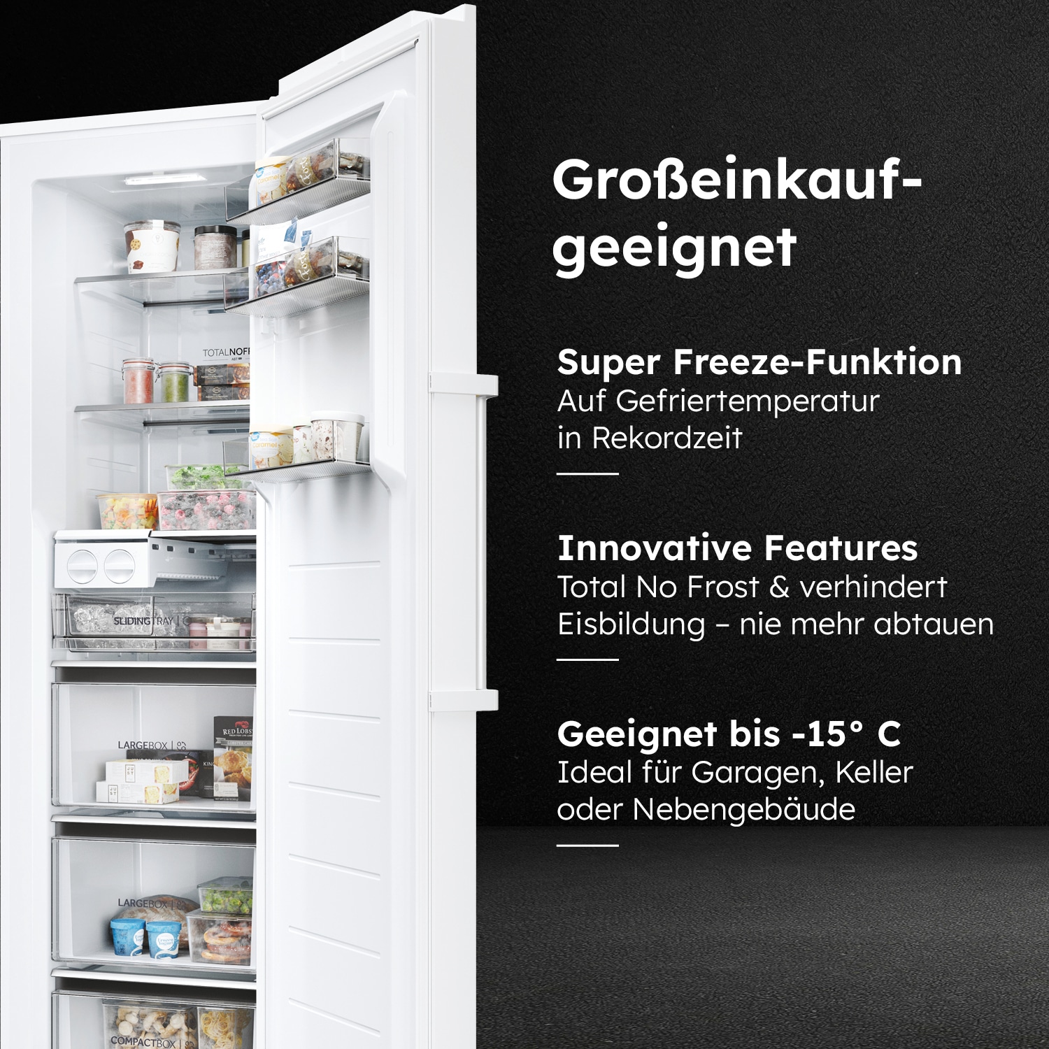 Haier Gefrierschrank »H4F306WAH1«, 190,0 cm hoch, 60,0 cm breit, TWIST ICE MAKER