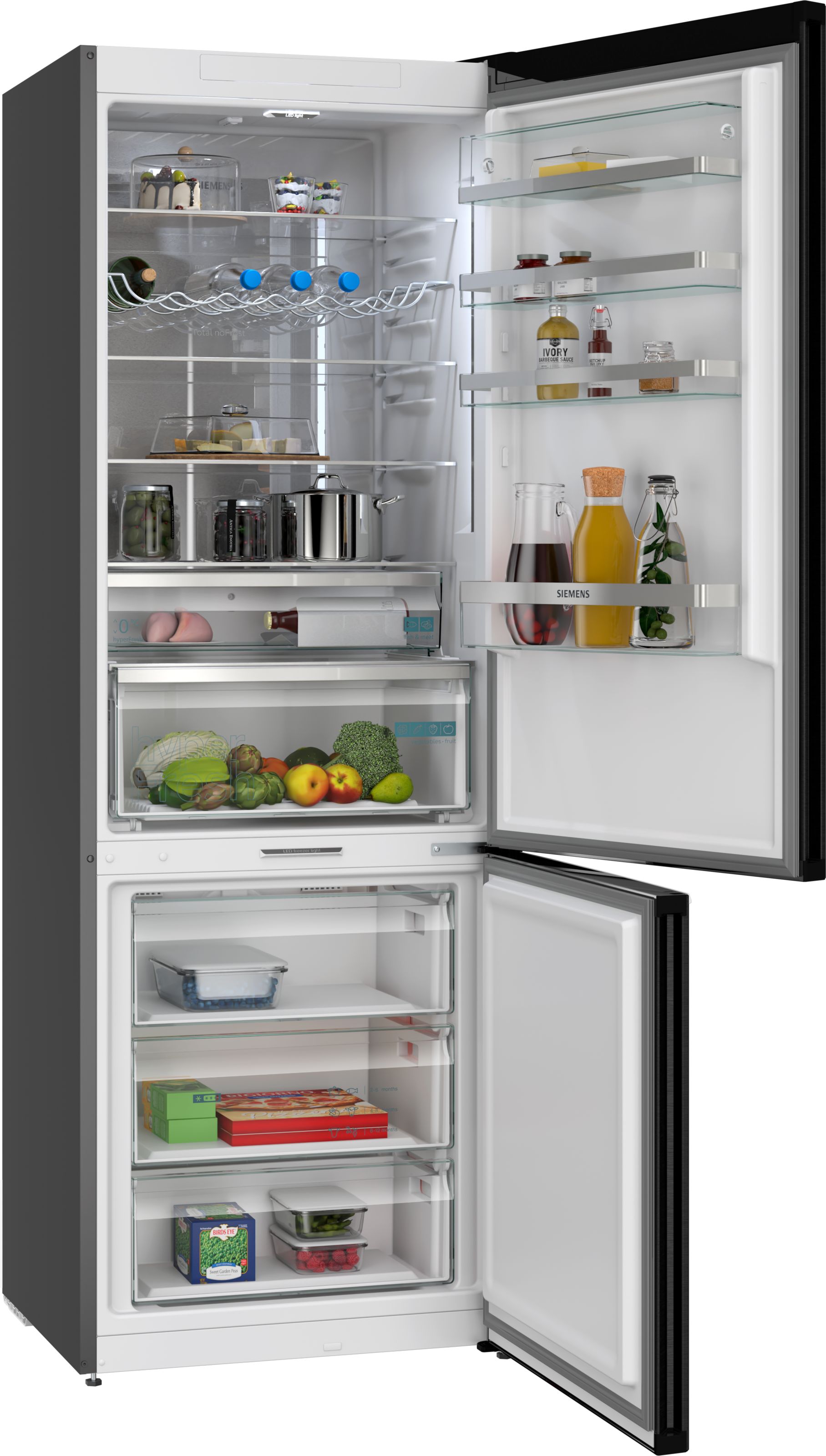 SIEMENS Kühl-/Gefrierkombination iQ500 »KG49NAXCG« 203 cm hoch 70 cm breit hyperFresh System für frisches Obst und Gemüse sowie Total noFrost