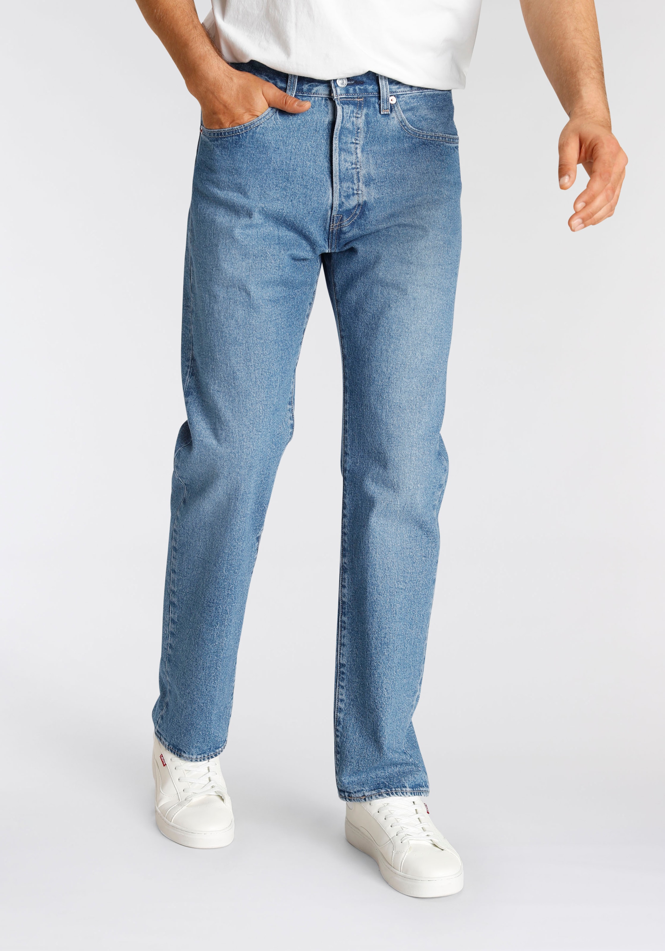 Levi\'s® Straight-Jeans »501 LEVI\'S ORIGINAL«, mit Markenlabel bei ♕