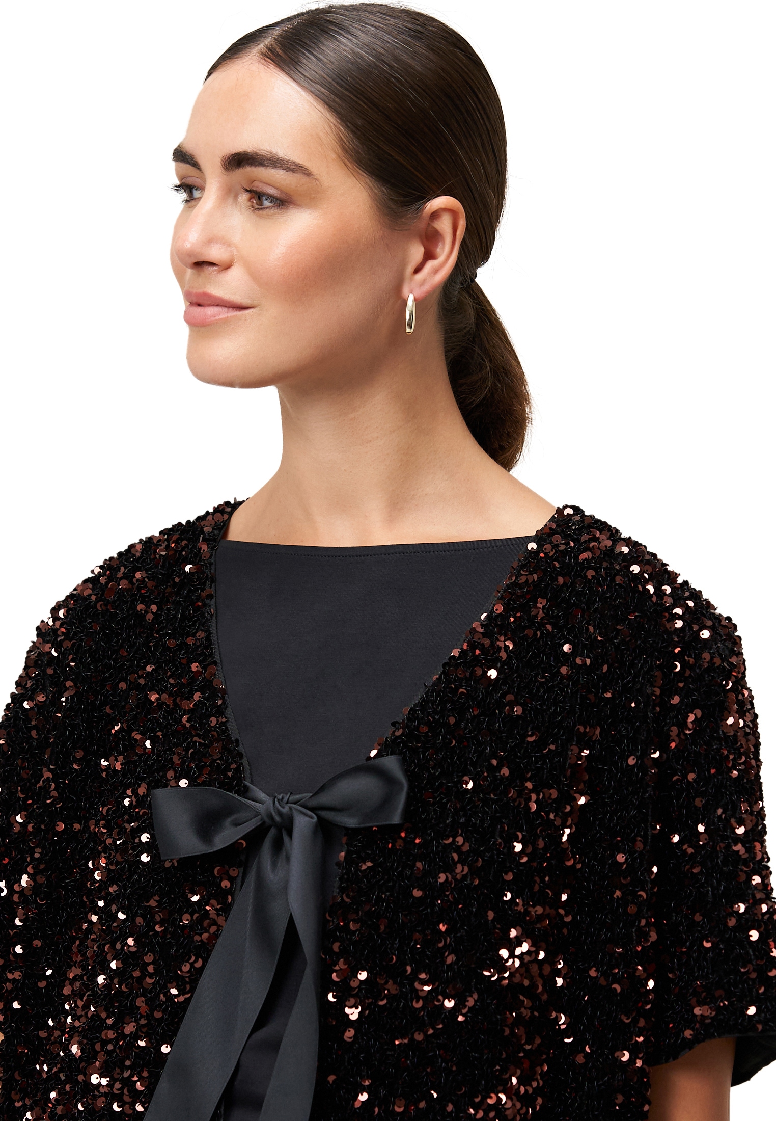 Zero Jackenblazer »Blazerjacke mit Pailletten«