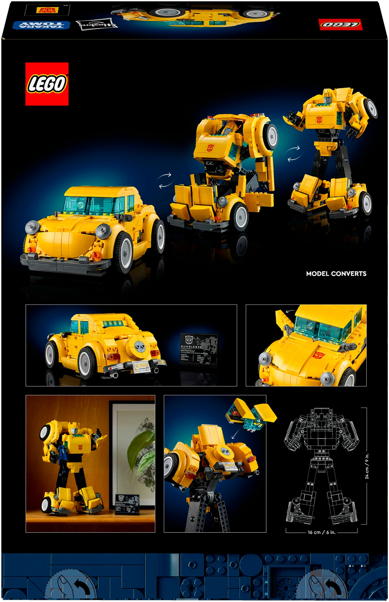 LEGO® Konstruktionsspielsteine »Bumblebee (10338), LEGO Icons«, (950 St.), Made in Europe