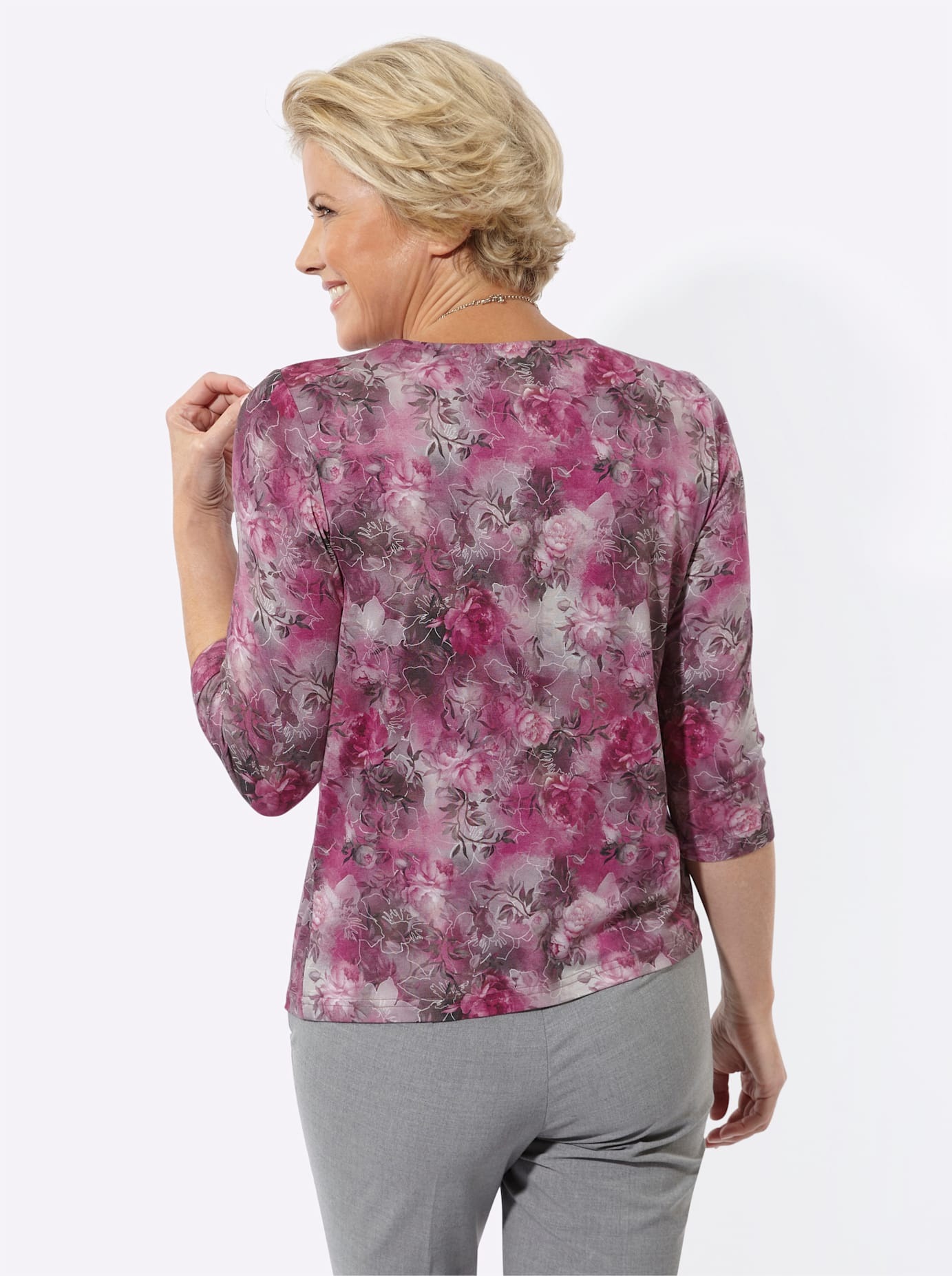 Classic 3/4-Arm-Shirt »Rundhals-Shirt« 1