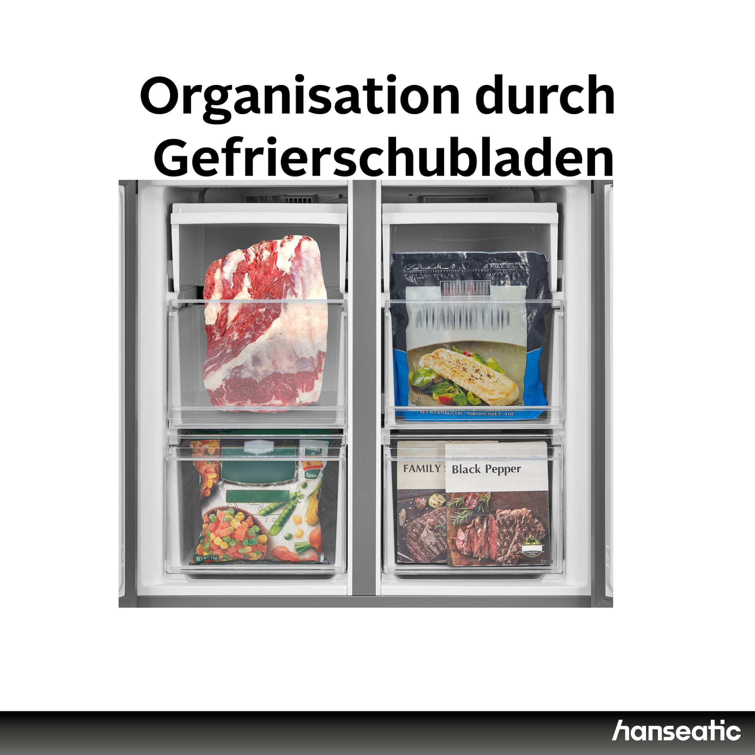 Hanseatic Multi Door »HCD18983CWDI« 189,8 cm hoch 83,3 cm breit inkl. 3 Jahre Herstellergarantie