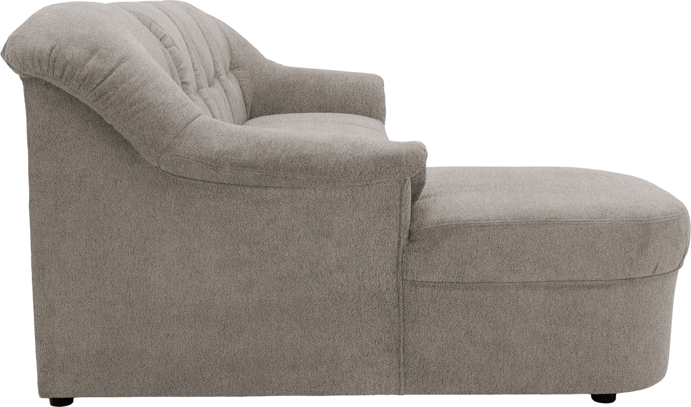 OTTO home Ecksofa »Langelland 232 x 146 cm, auch mit Schlaffunktion, mittelfester Sitz« L-Form, mit Federkern, pflegeleichter, weicher Luxus-Microfaser