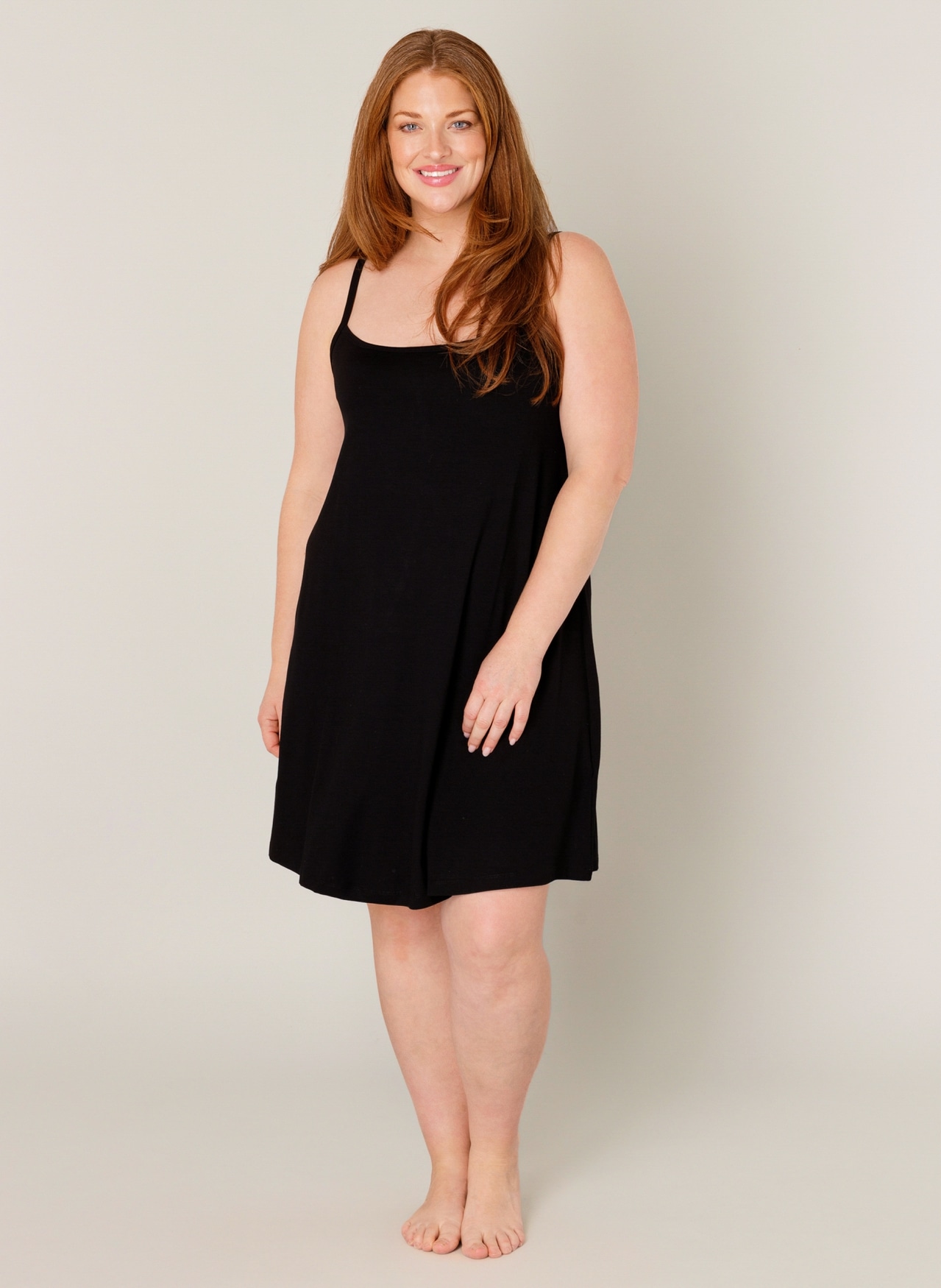 Base Level Curvy Trägerkleid »Alissa« Verstellbare Träger