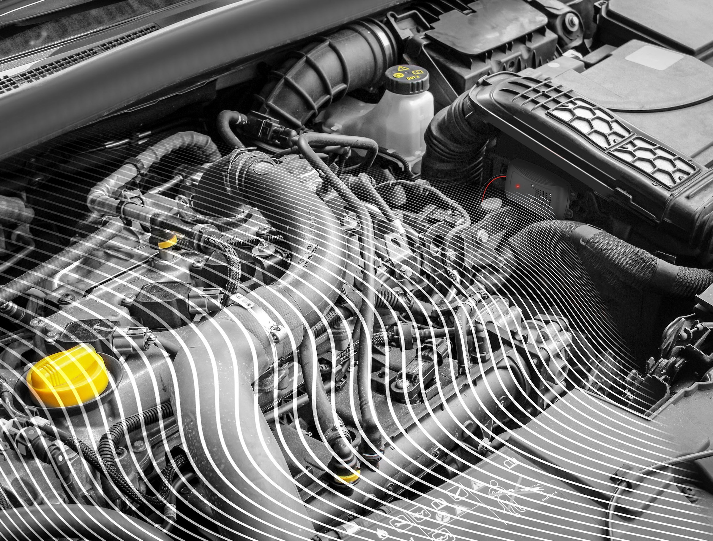 EUFAB Ultraschall-Tierabwehr mit LED, gegen Marder, für PKW und Wohnmobil