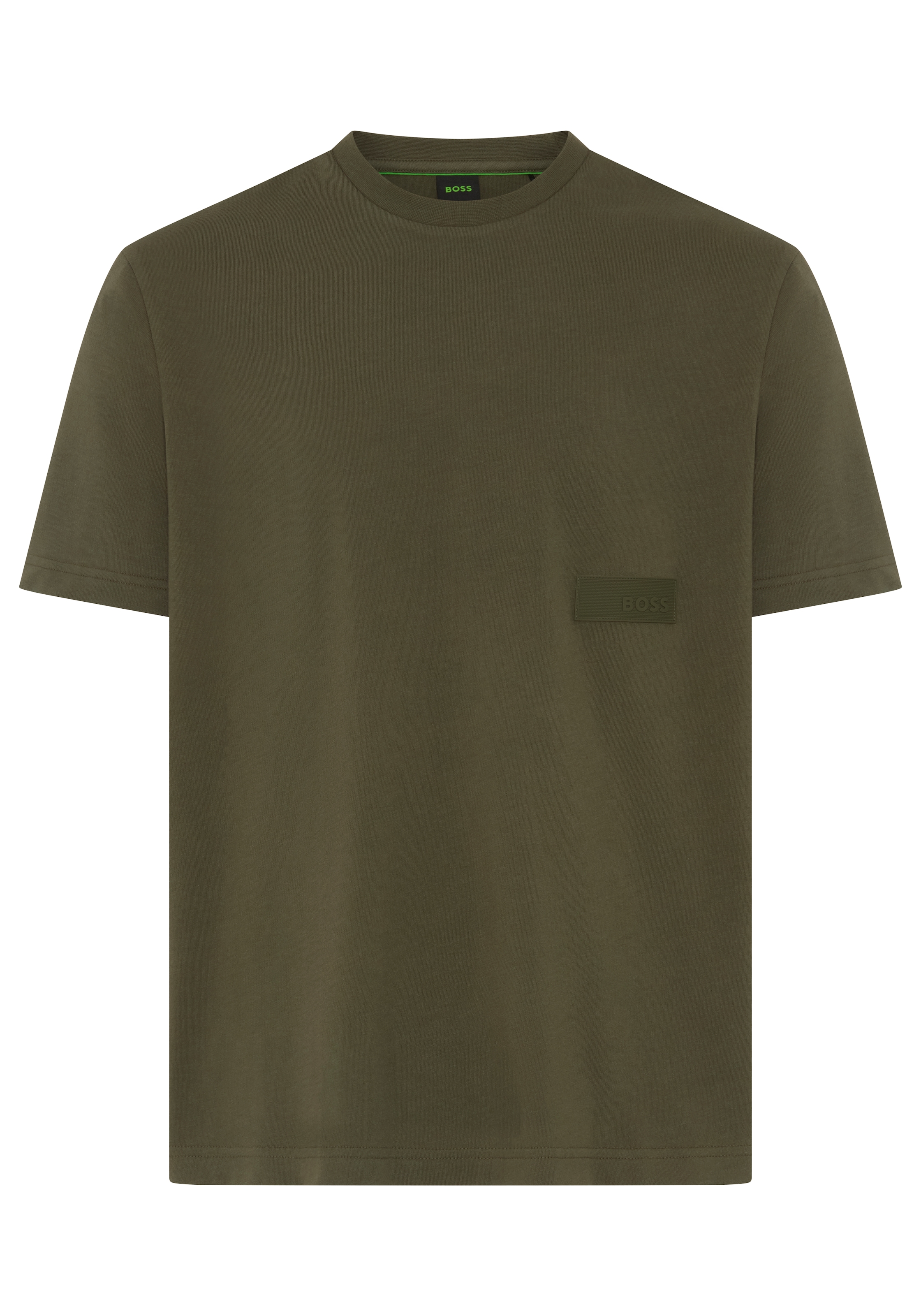 BOSS GREEN T-Shirt »TS Structure« 100% Cotton, Regular Fit, Rundhalsausschnitt