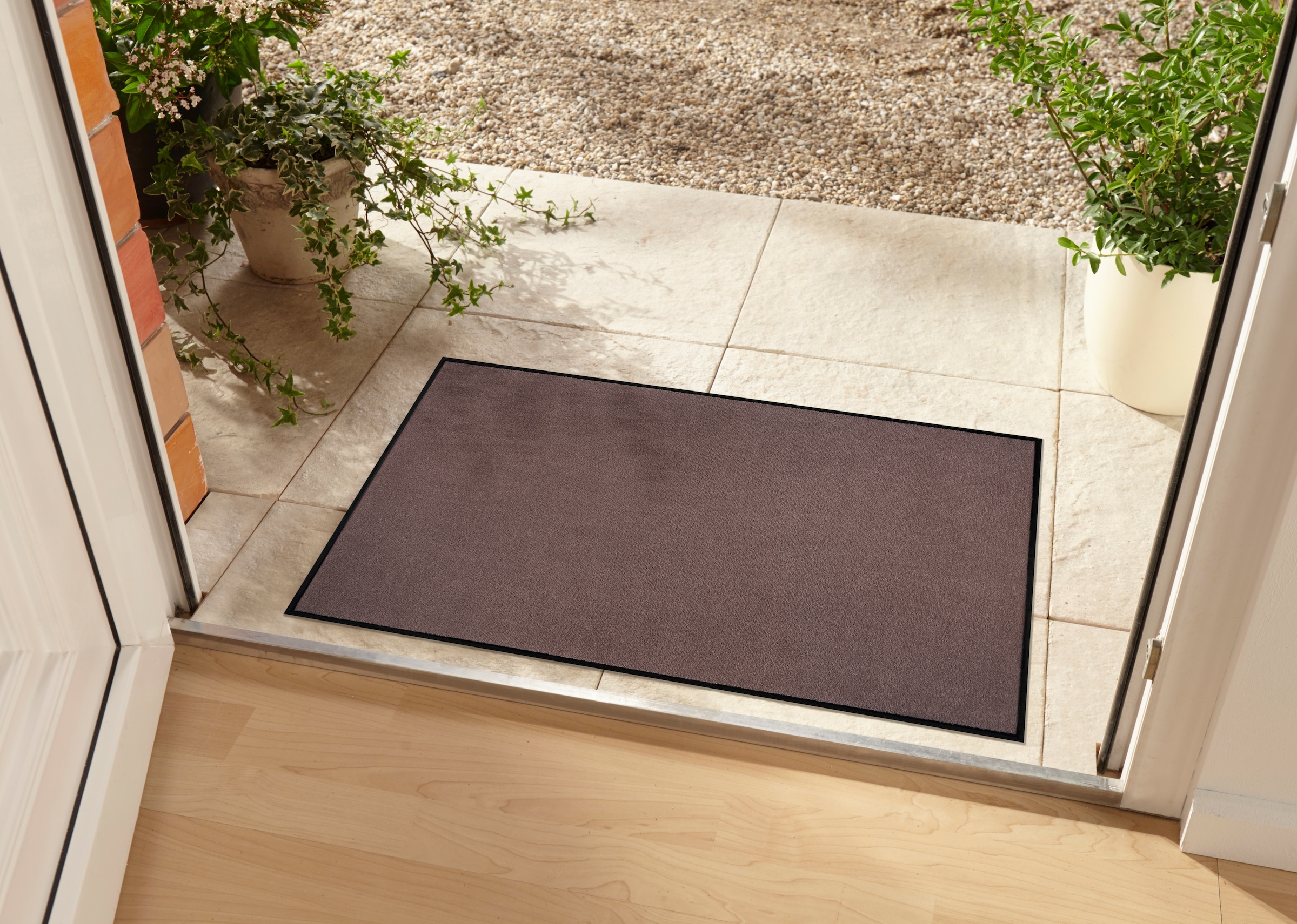 my home Fußmatte »Triton«, rechteckig, 7 mm Höhe, Schmutzfangmatte, Türmatte, In- und Outdoor, Läufer, waschbar