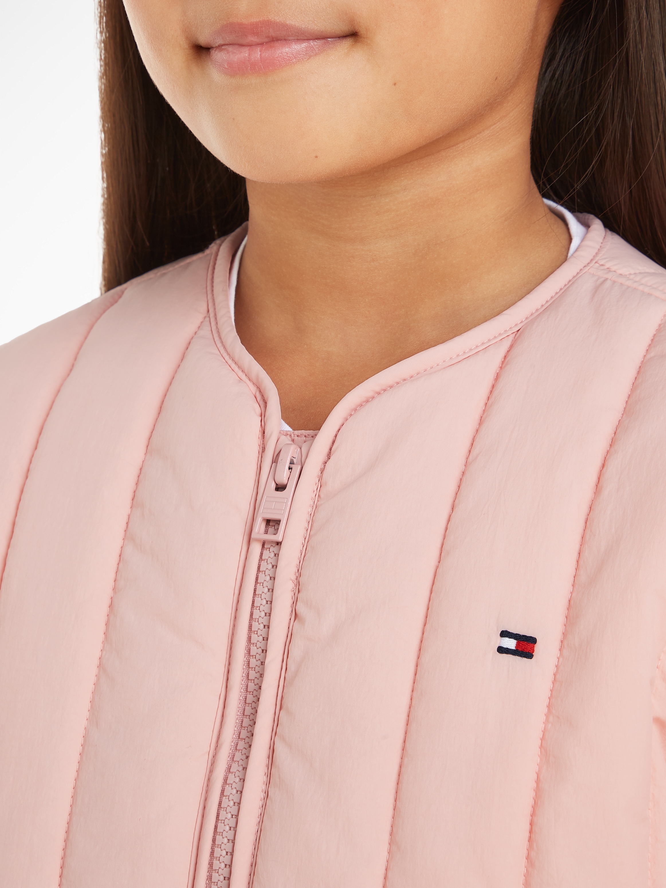 Tommy Hilfiger Steppjacke »UTILITY QUILTED JACKET«, Kinder bis 16 Jahre mit Logostickerei