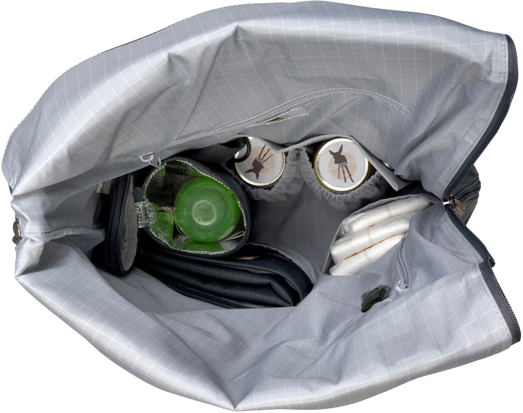 LÄSSIG Wickelrucksack »Green Label, Rolltop, night Blue«, PETA-approved vegan; zum Teil aus recyceltem Material
