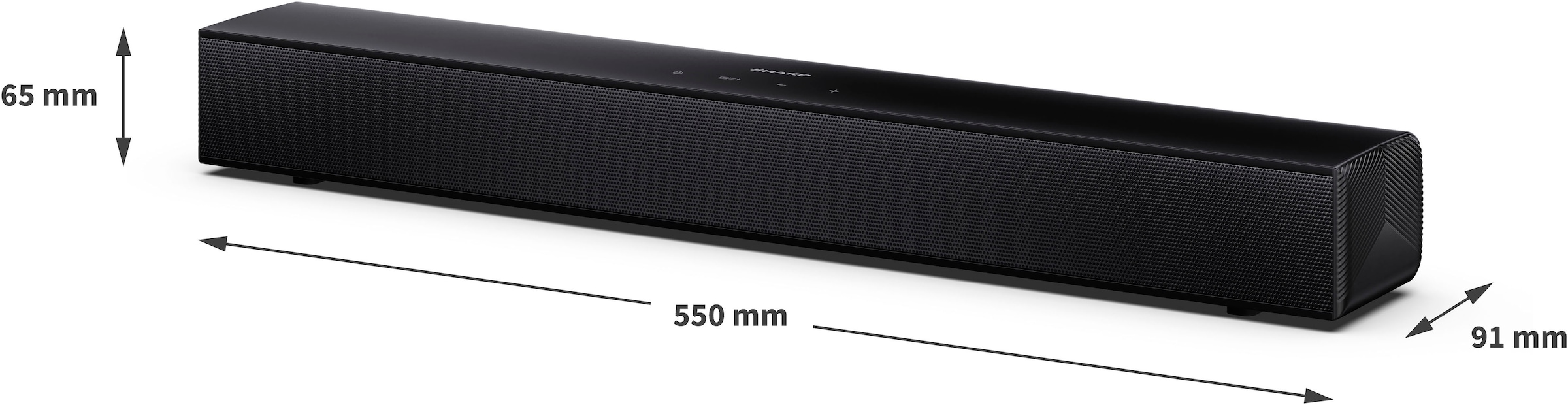 Sharp Soundbar »HT-SB121« Stereo (Bluetooth Lautstärkeregelung | Pairing | USB-Wiedergabe 120 W)