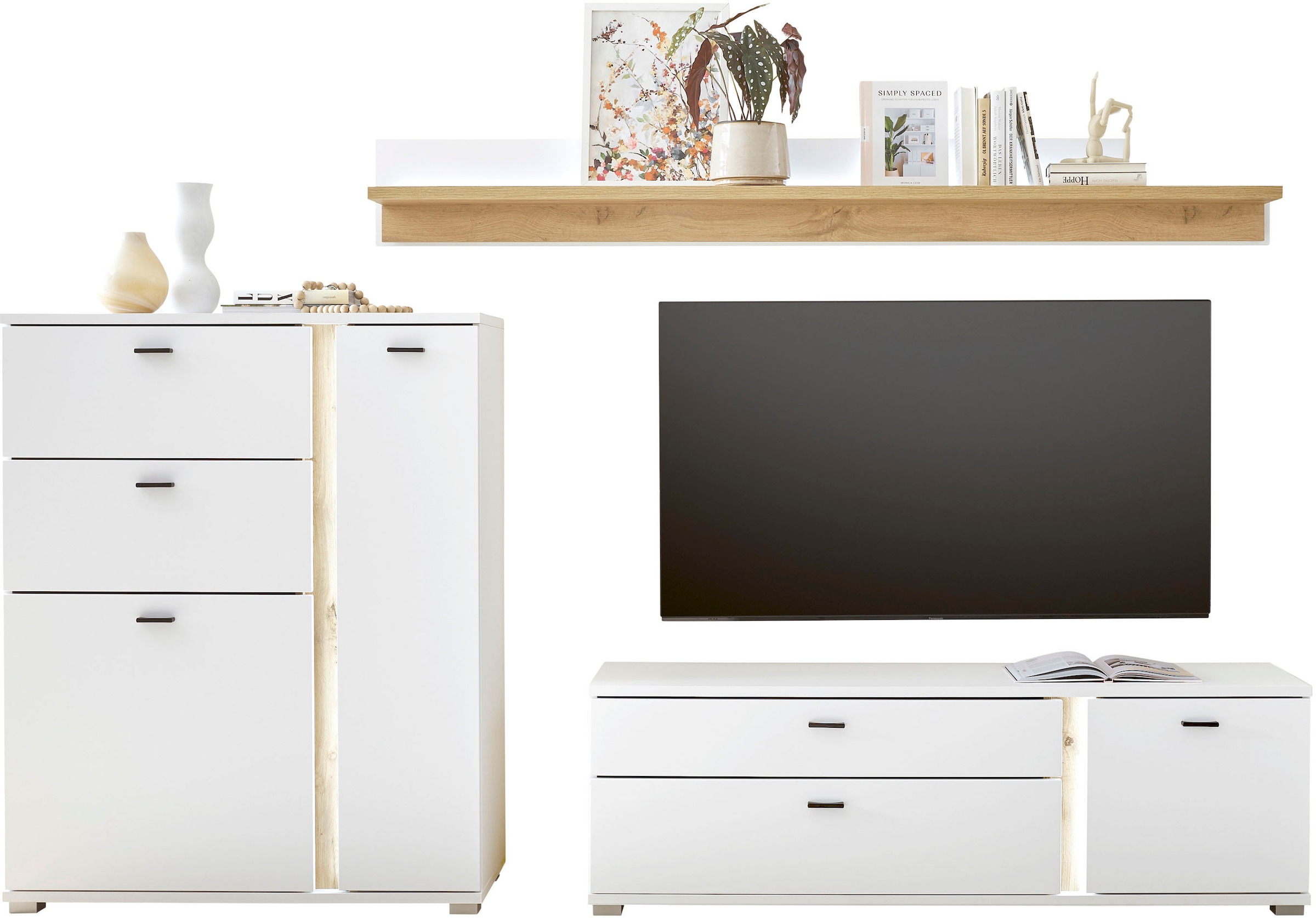 Home affaire Wohnwand »LONG ISLAND« Set, 3 Stk. tlg.