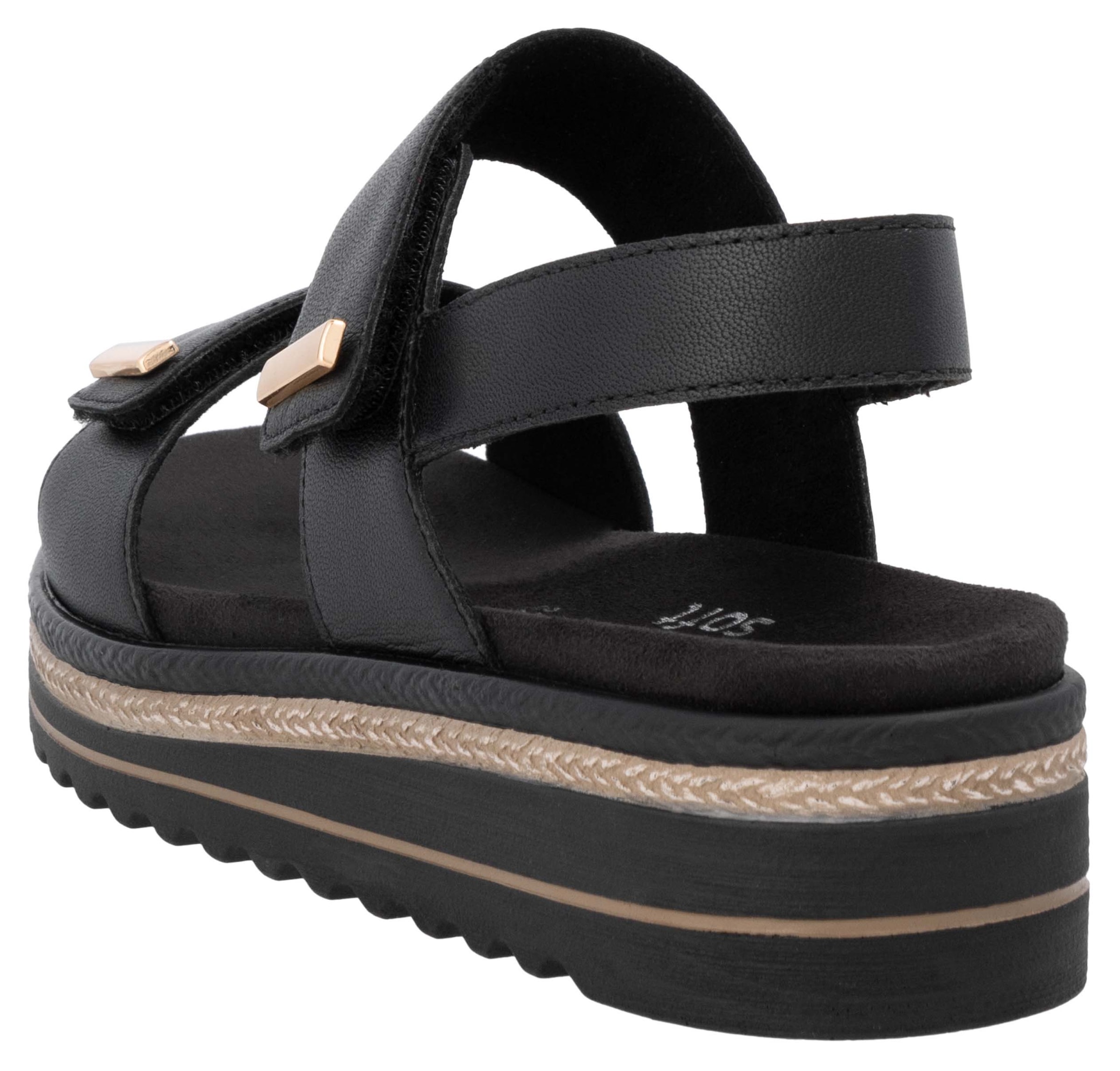 Remonte Keilsandalette, Riemchensandale, Bequemschuh mit Schmuckelementen