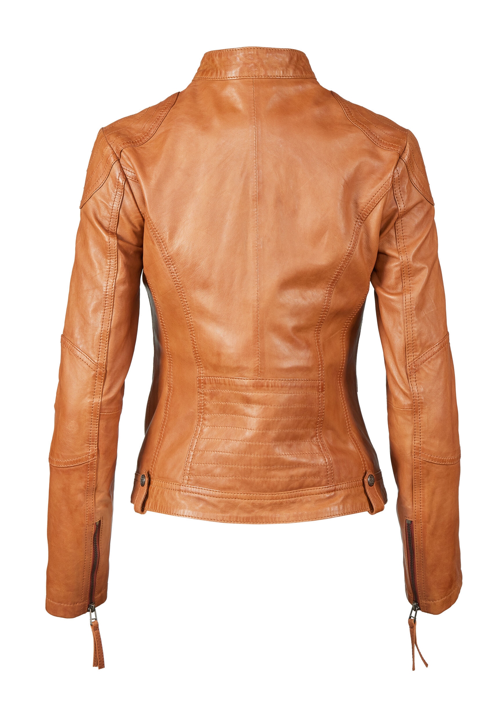 Apple of Eden Lederjacke »Apple of Eden Lederjacke AOE-142« ohne Kapuze mit praktischen Reißverschlusstaschen