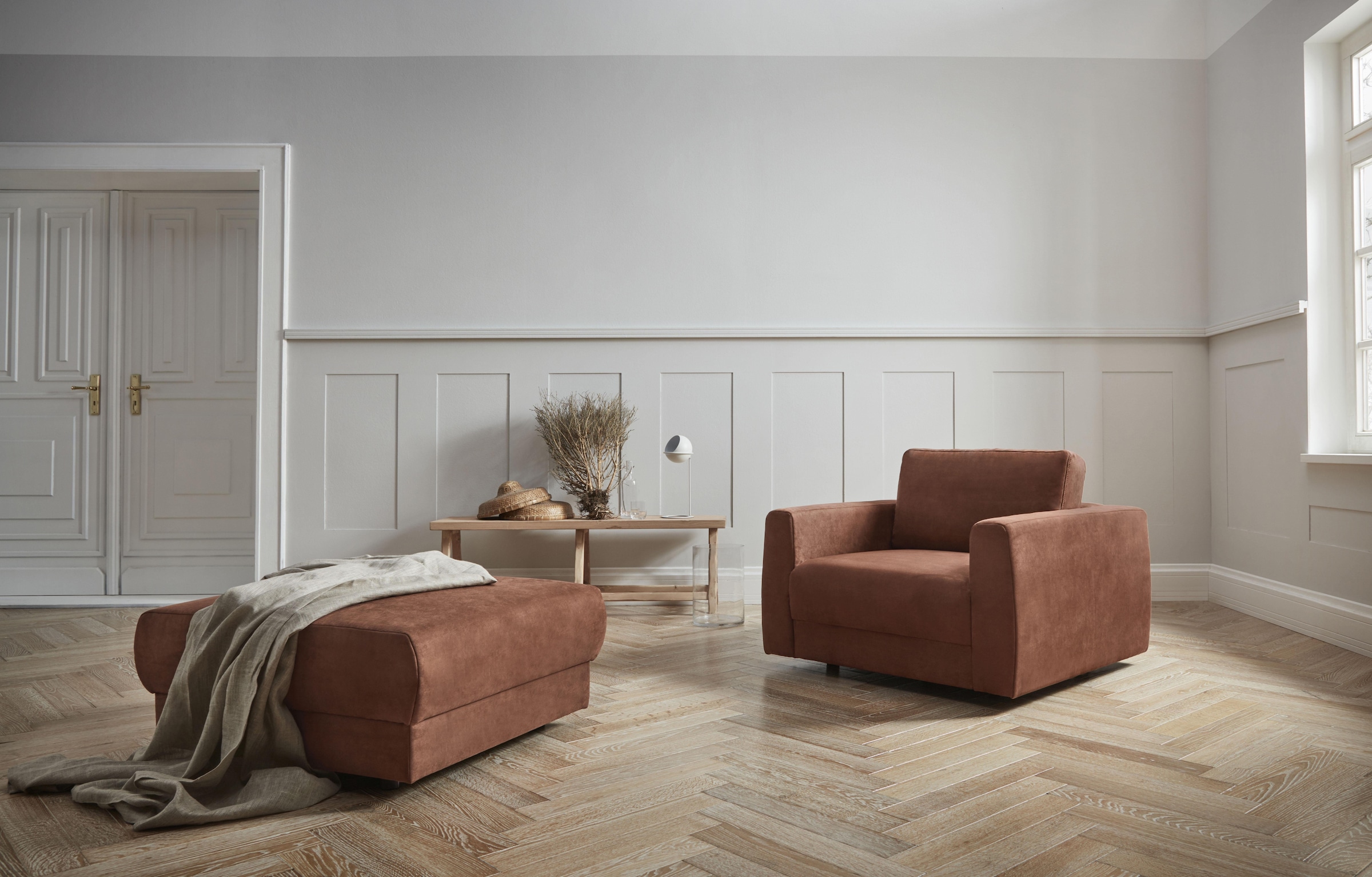 andas Hocker »Hobro«, in 3 Bezugsstoffen und vielen Farben, Design by Morten Georgsen