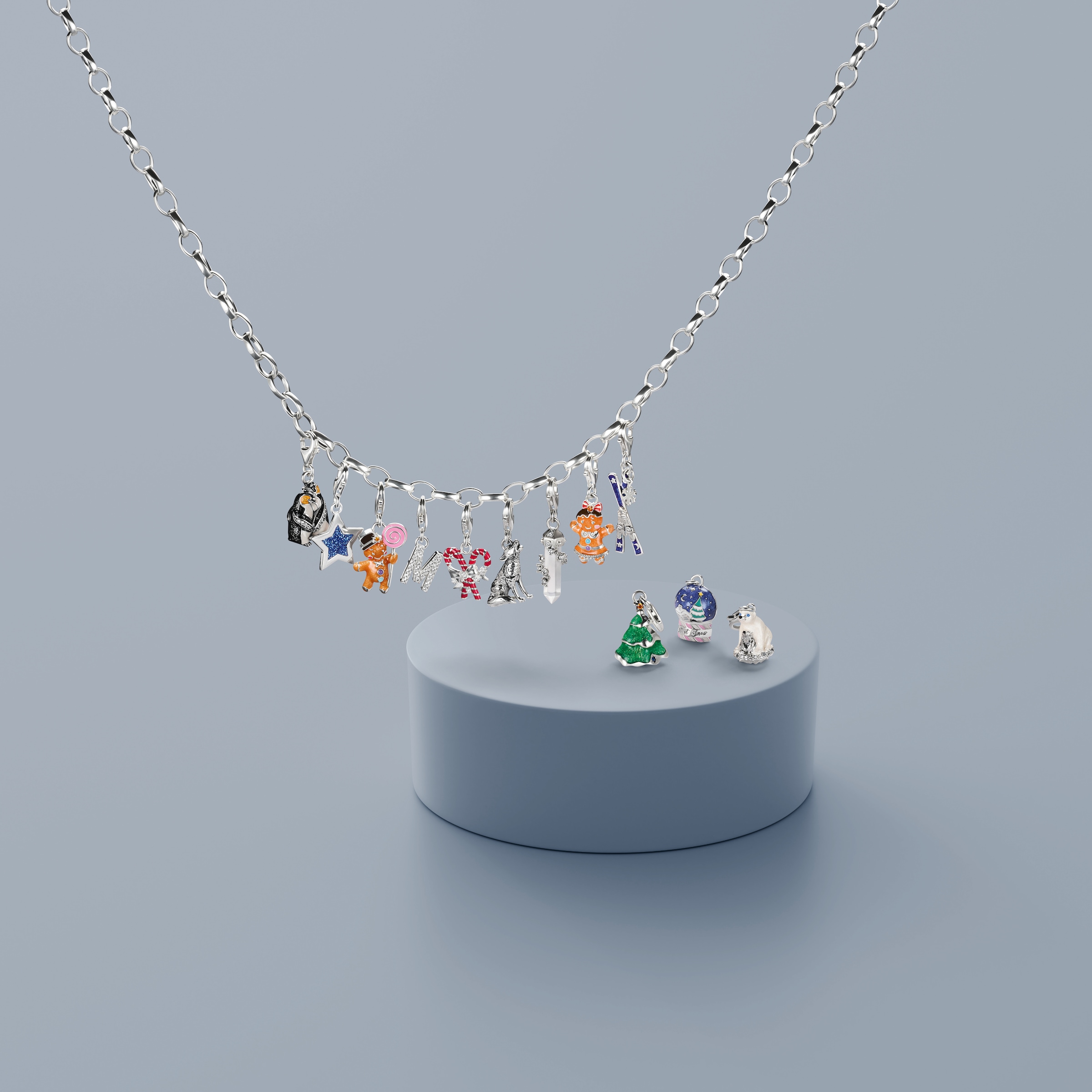 THOMAS SABO Charm-Einhänger »Lebkuchen-Mädchen« mit Zirkonia (synth.)