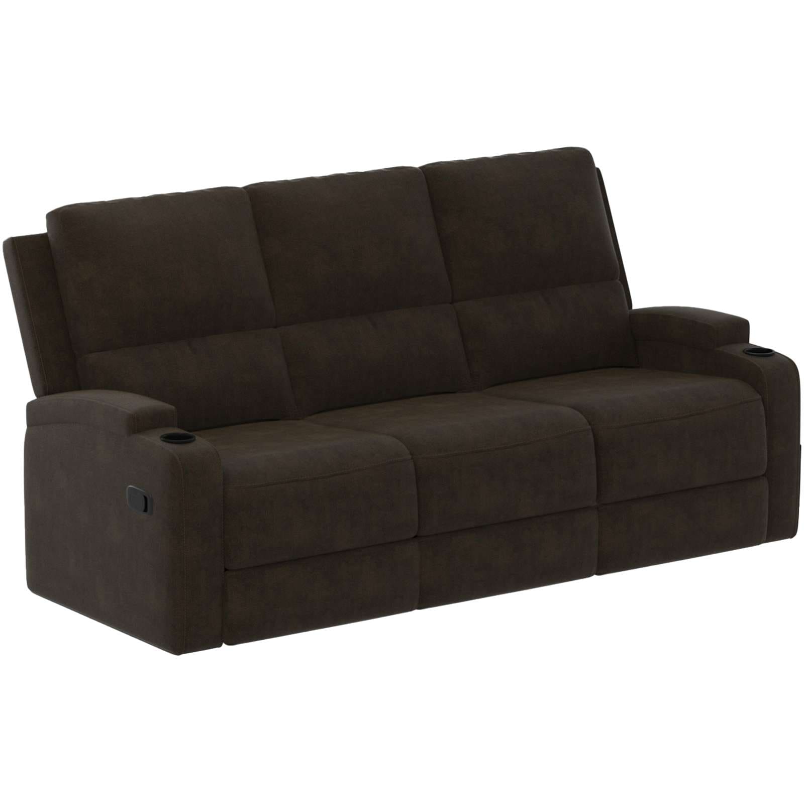 OTTO home 3-Sitzer »NAPORI Microfaser, Multimediasofa, Kinosessel XXL« Kinosofa mit 2 x Relaxfunktion und Getränkehalter