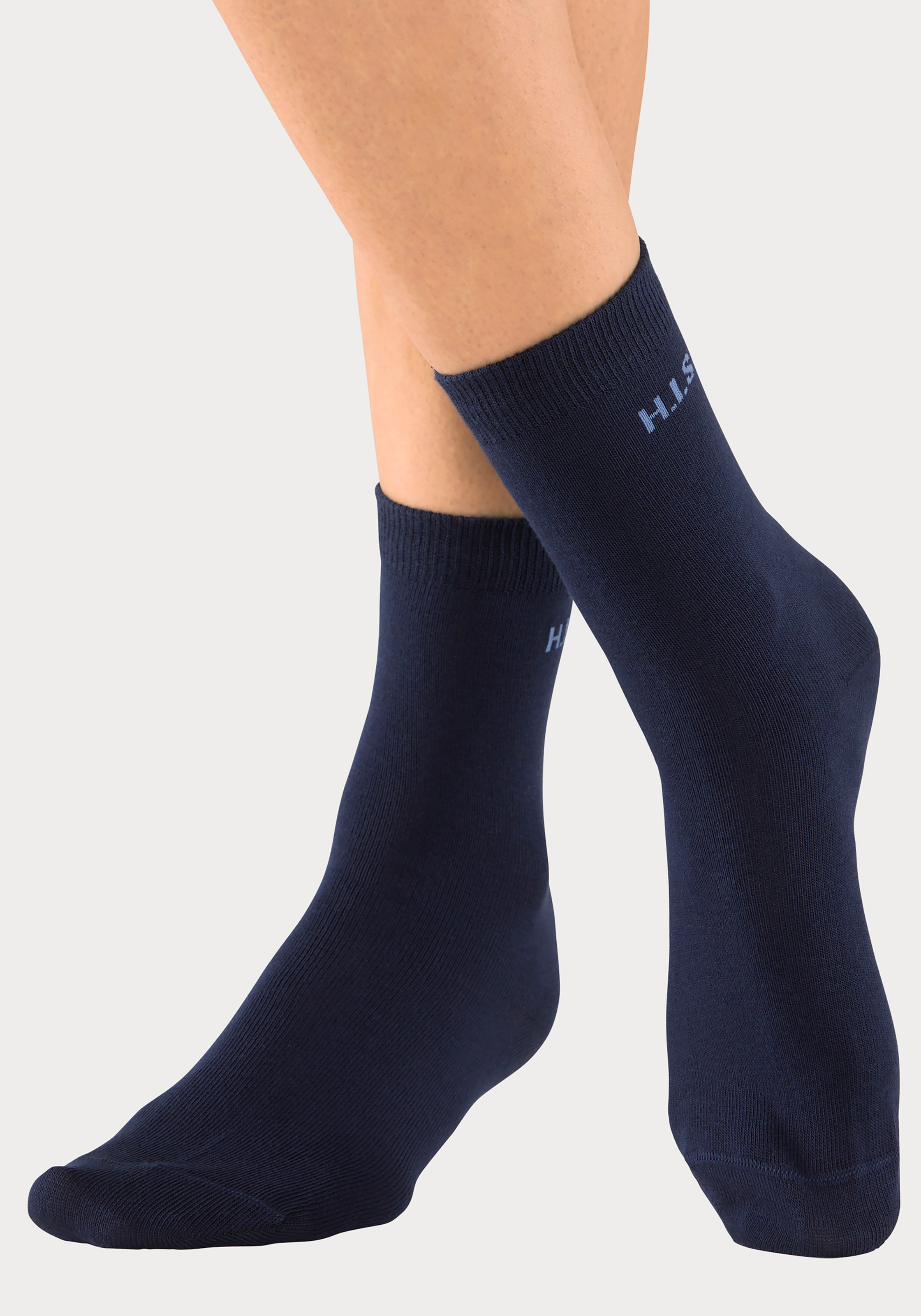 H.I.S Socken, (Packung, 16 Paar), mit eingestricktem Markenlogo