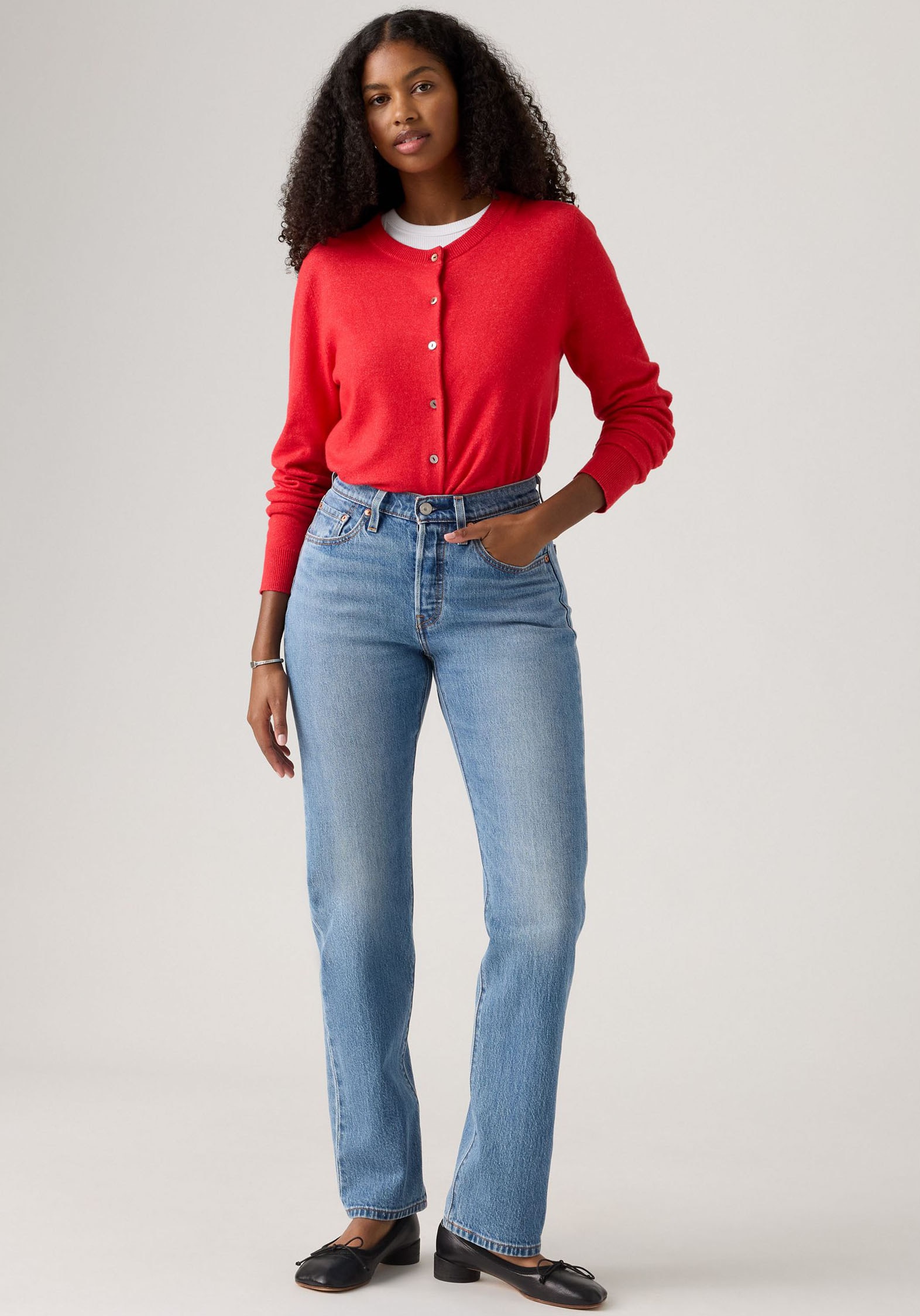 Levi's® Stretch-Jeans »LV Jeans 501 CURVE BLACKS«, mit gerader Beinform