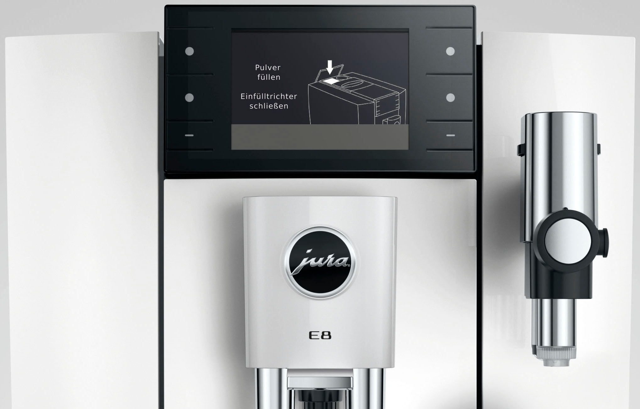 JURA Kaffeevollautomat »15747 E8 (ED), Piano White« 27 Spezialitäten, WiFi, Hot & Light Brew, Sweet