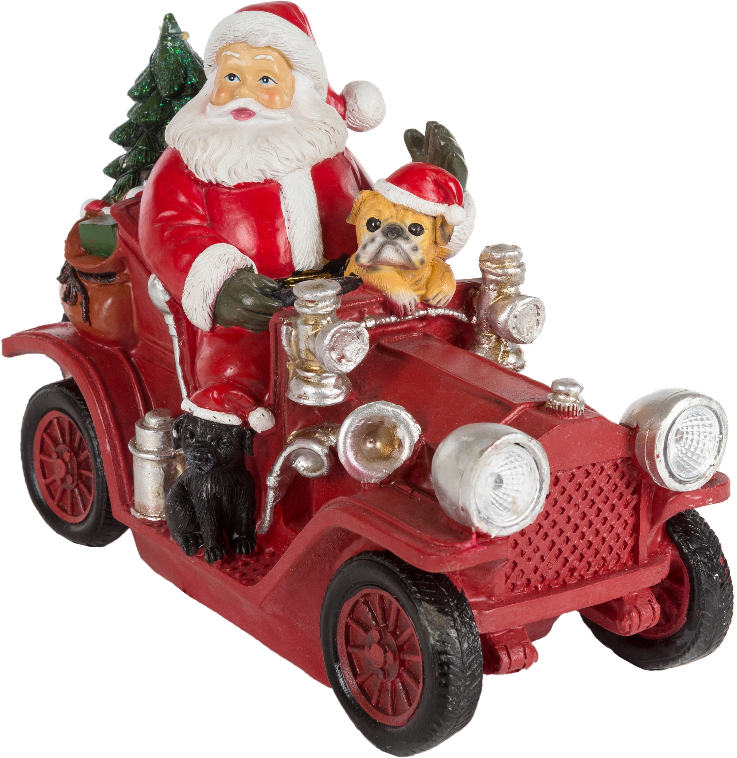 Myflair Möbel & Accessoires Weihnachtsfigur »Weihnachtsdeko rot«, im Auto,  Höhe ca. 18 cm auf Rechnung bestellen