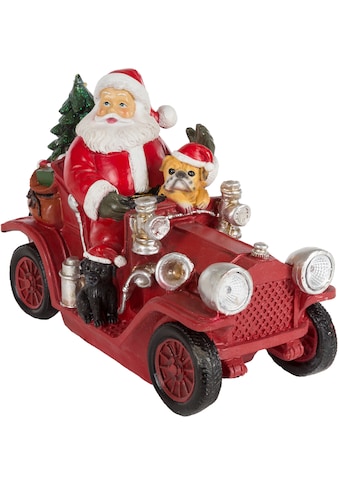 Weihnachtsfigur »Weihnachtsdeko rot«, im Auto, Höhe ca. 18 cm