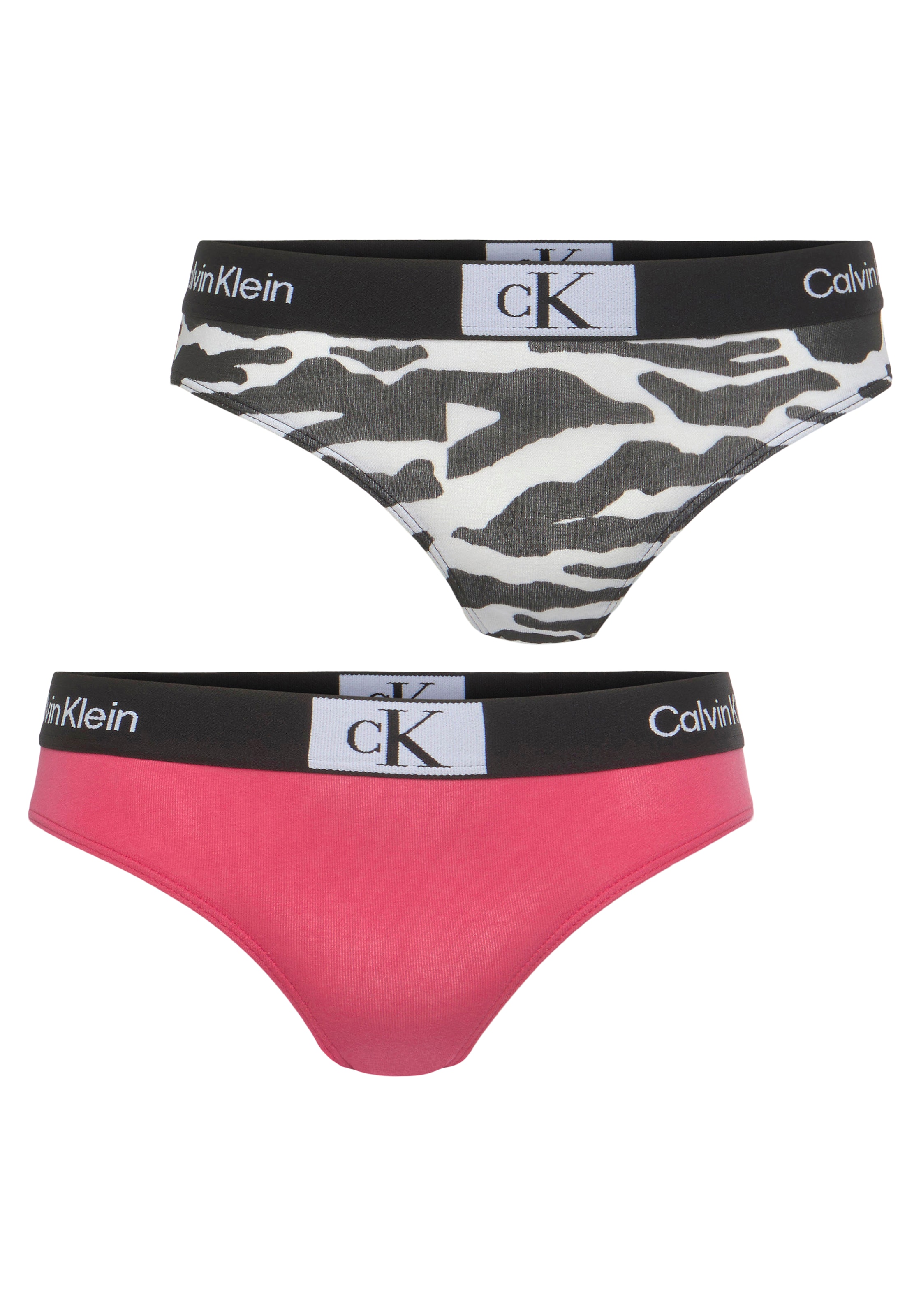 Calvin Bikinislip Logo-Elastikbund BIKINI«, bei »2PK 2er-Pack), (Packung, Klein mit ♕