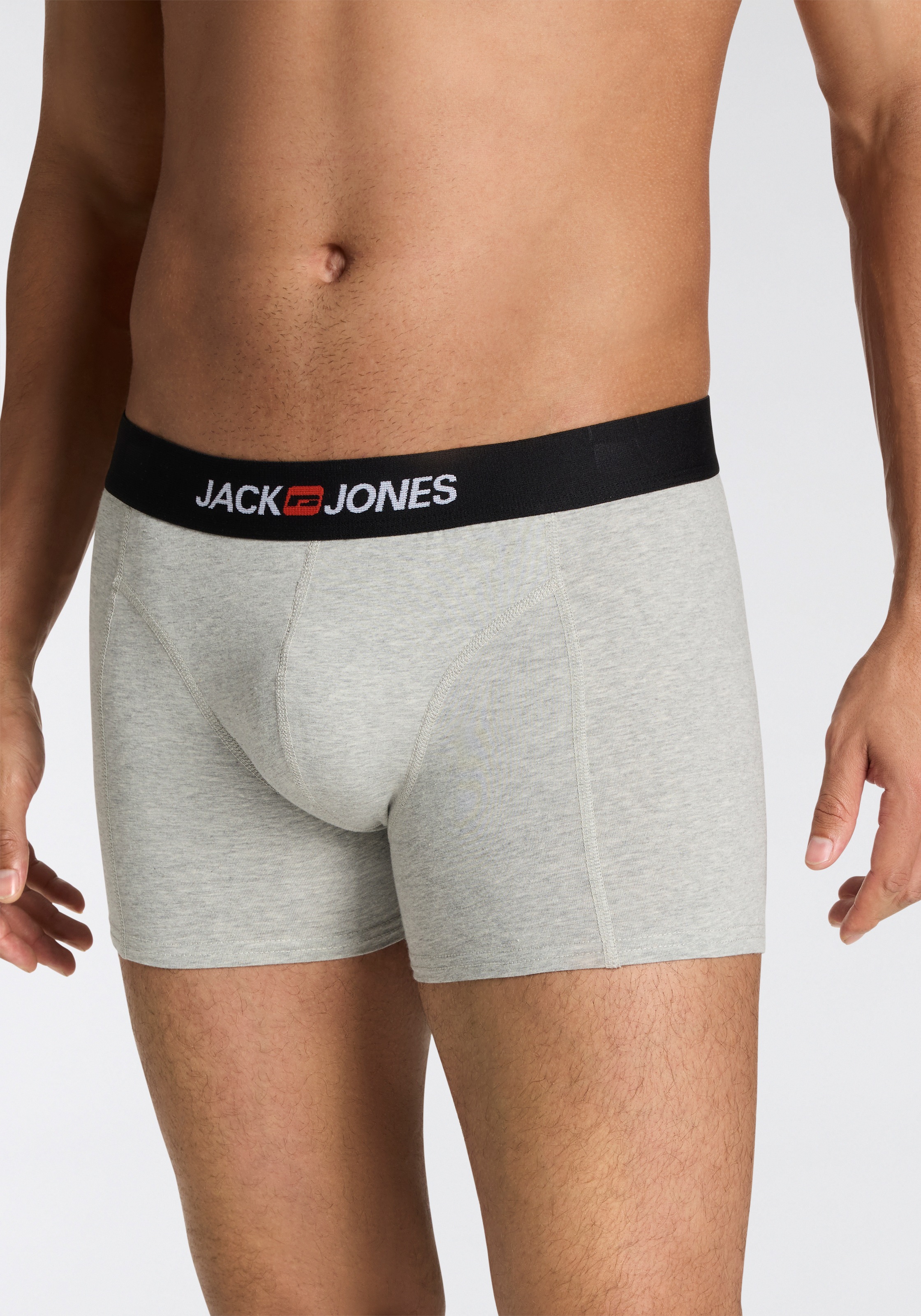 Jack & Jones Trunk »JACOLD – Boxershorts mit farbigem Bund im 6er-Pack« Packung, 6 Stk. Druck, modisch, regular fit, Jersey