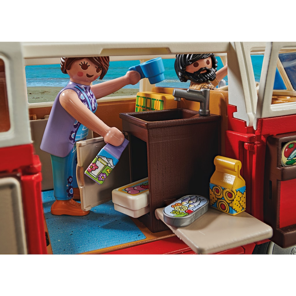 Playmobil® Konstruktions-Spielset »Volkswagen T1 Camping Bus (70176) VW Lizenz«, (74 St.)