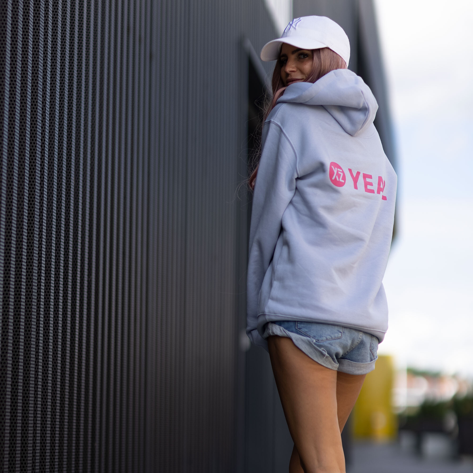 YEAZ Kapuzenpullover »Hoodie Cloudy Blue (unisex) CUSHY«