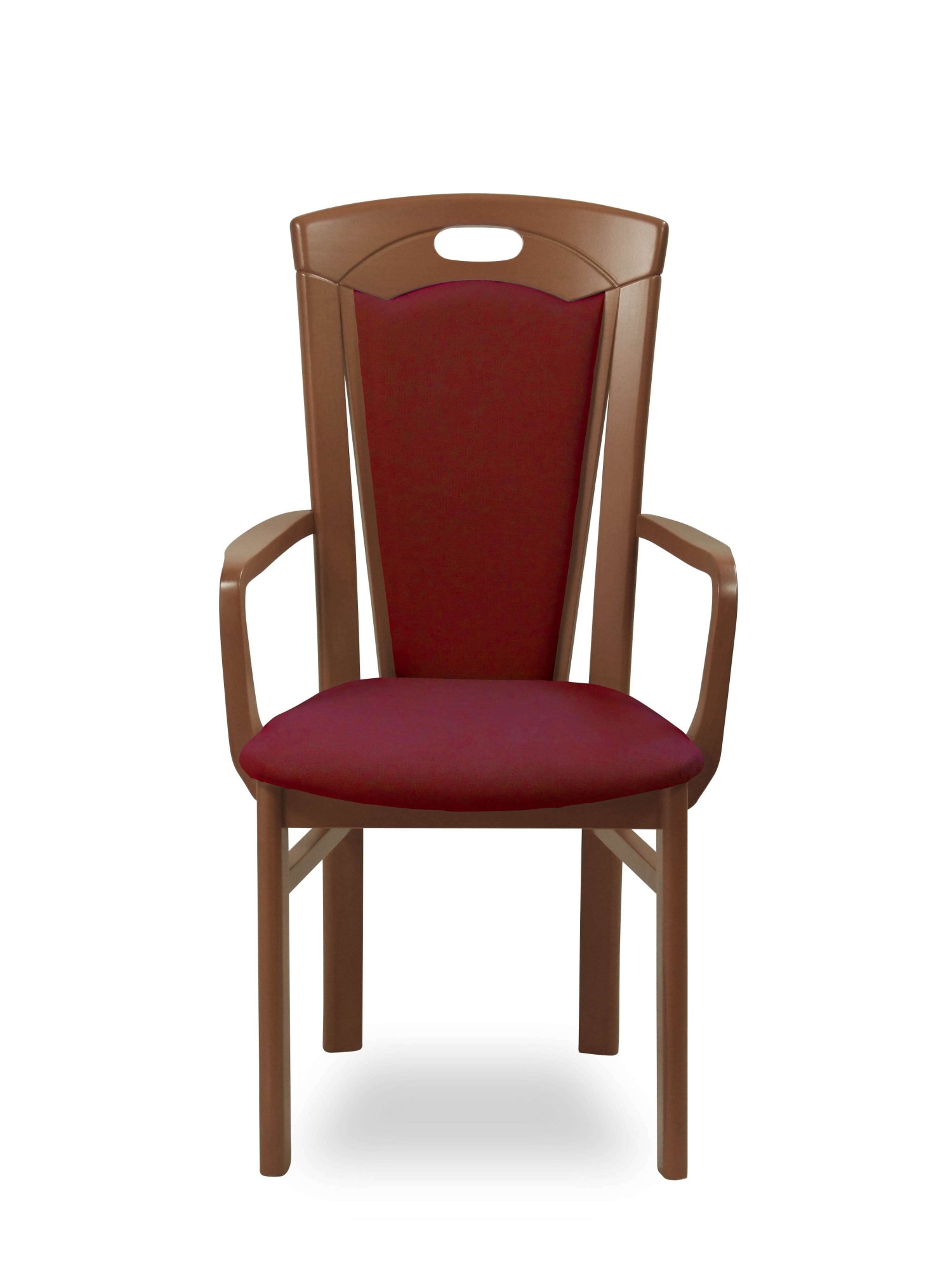 Home affaire Esszimmerstuhl »FERDI, Armlehnstuhl, Made in Italy, Massivholz« () 1 Stk.Bezug Feinstruktur (wasser-und fleckabweisend) oder Struktur