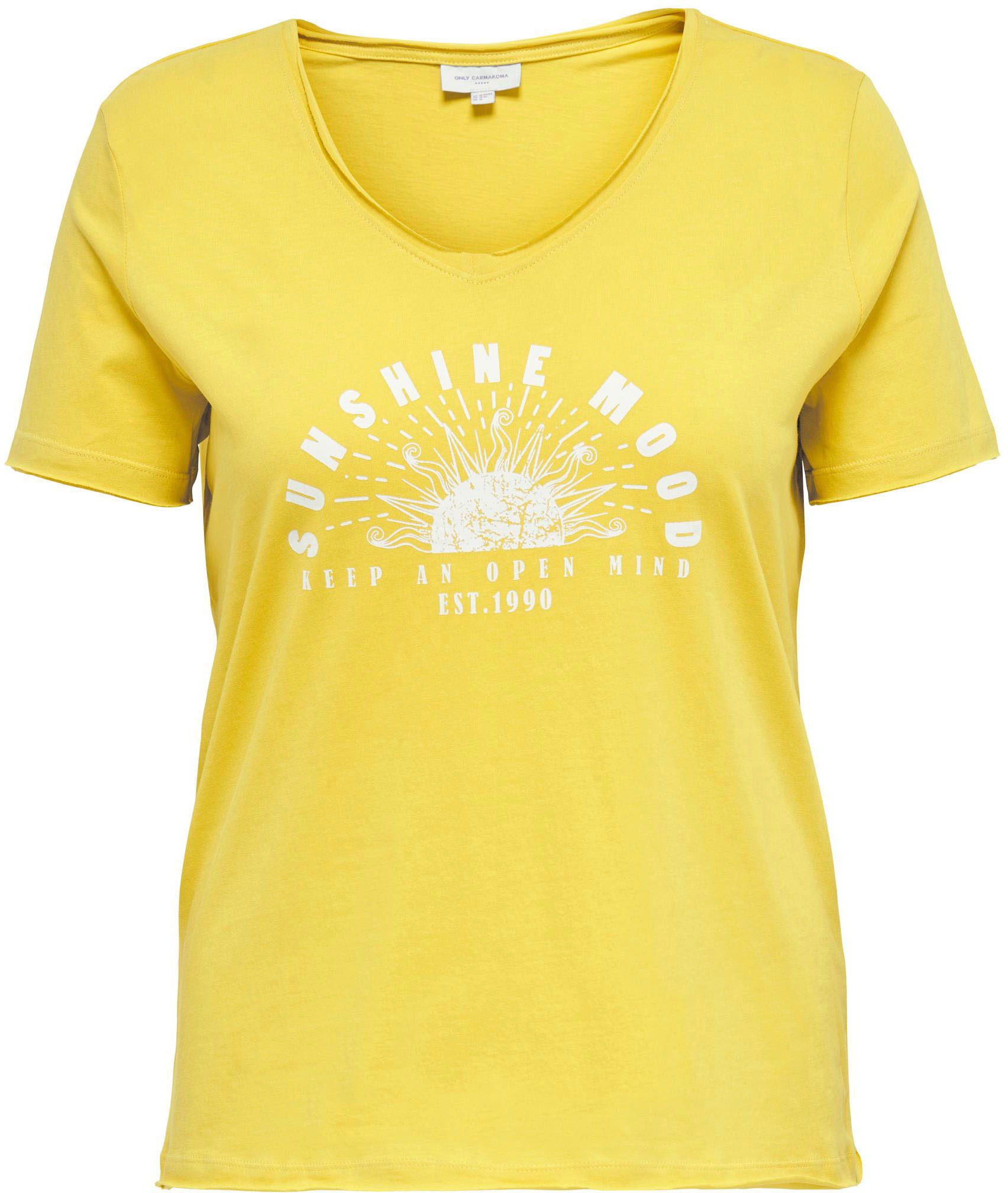 ONLY CARMAKOMA V-Shirt »CARQUOTE SS V-NECK REG TEE JRS«